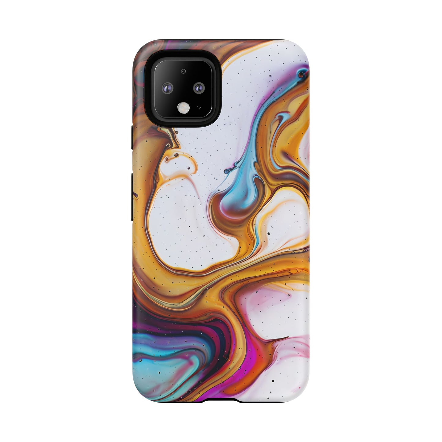 Artistic Phone Case, Tough Cases with Colorful Marble Design