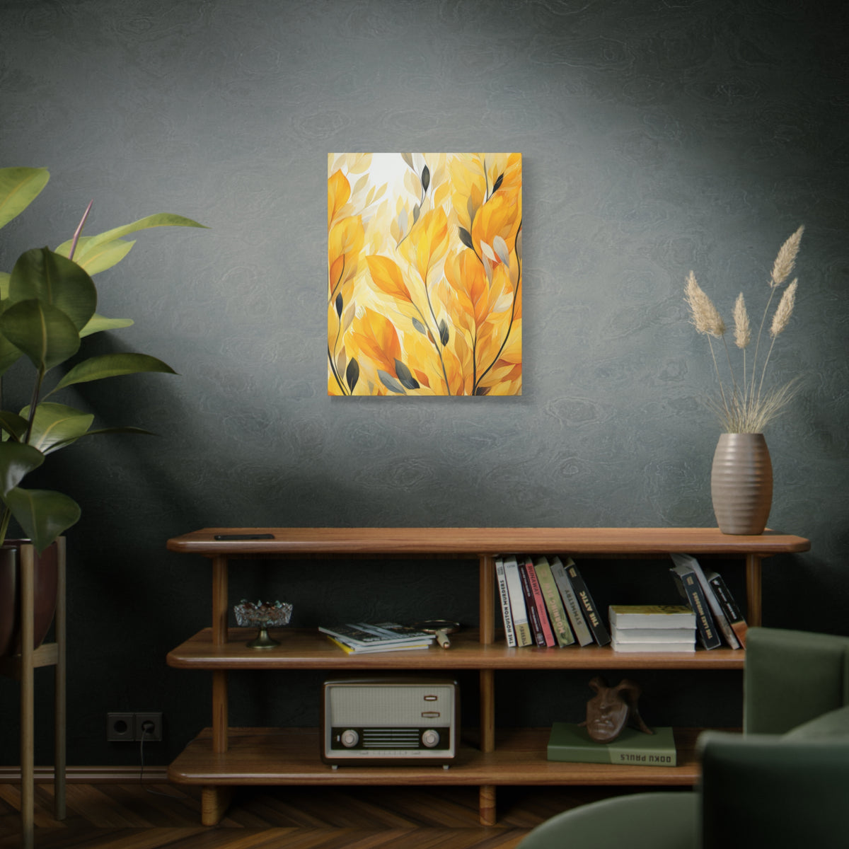 Gorgeous Yellow Matte Canvas Art Print, Stretched, 1.25"