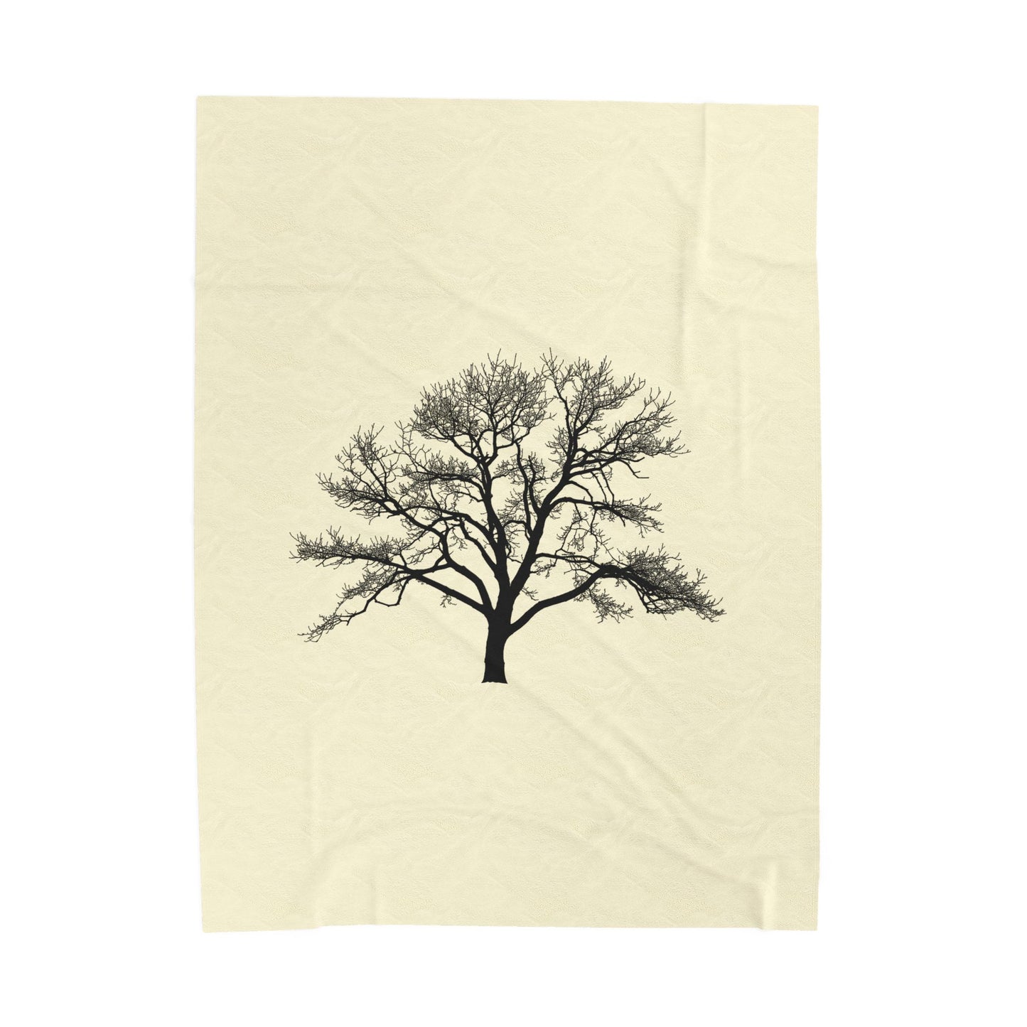 Cozy Nature-Inspired Velveteen Plush Blanket, Soft Throw Blanket, Tree Art Decor, Gift for Her, Home Essentials, Autumn Decor
