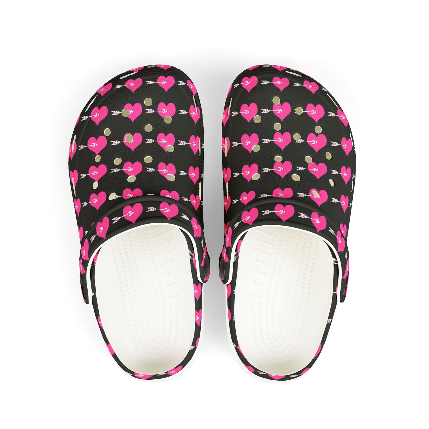 Kid's Heart Pattern Clogs - Fun & Colorful EVA Foam Shoes, Playful Footwear for Kids, Summer Adventures, Birthday Gift, Everyday Wear