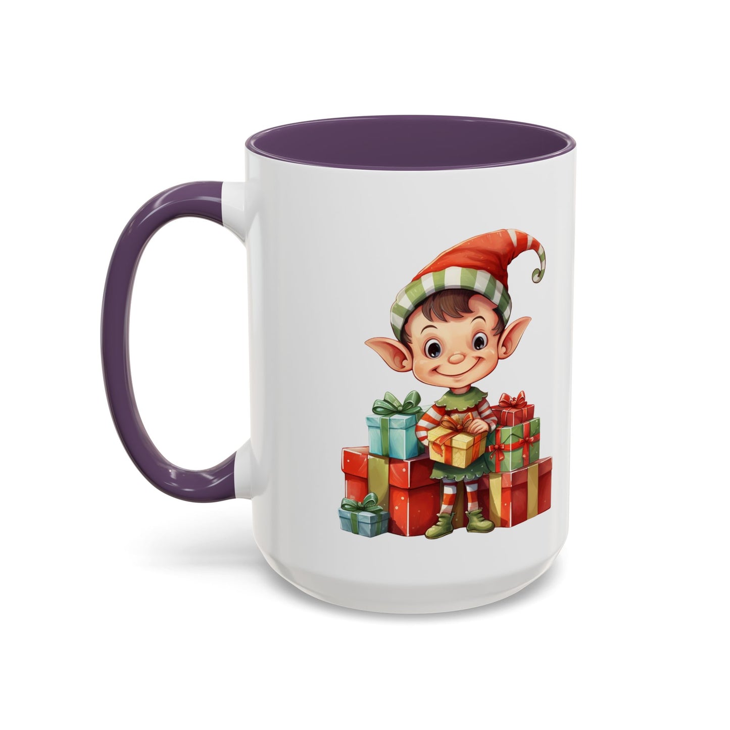 Holiday Elf Coffee Mug - Festive Gift Mug, Christmas Decor, Cute Elf Mug, Coffee Lover Gift, Winter Holiday Drinkware