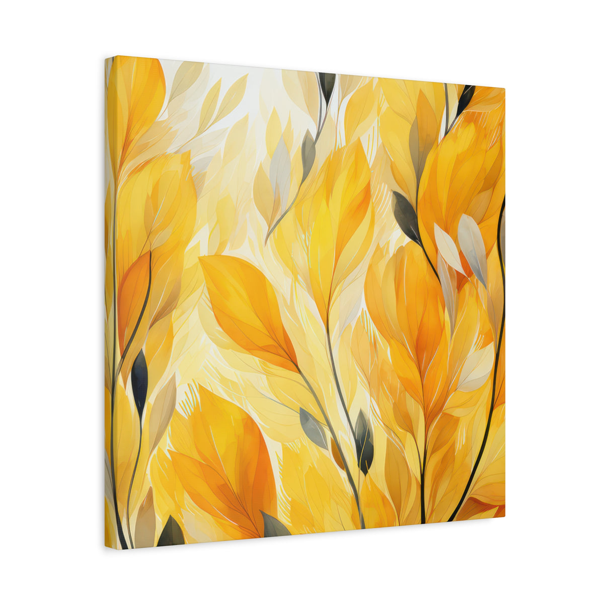 Gorgeous Yellow Matte Canvas Art Print, Stretched, 1.25"