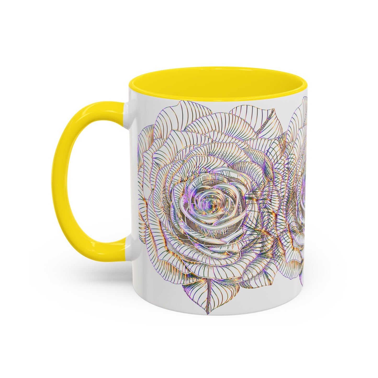 Holographic Floral Coffee Mug - Perfect Gift for Plant Lovers, Home Decor, Tea & Coffee Lovers, Mother's Day, Birthdays