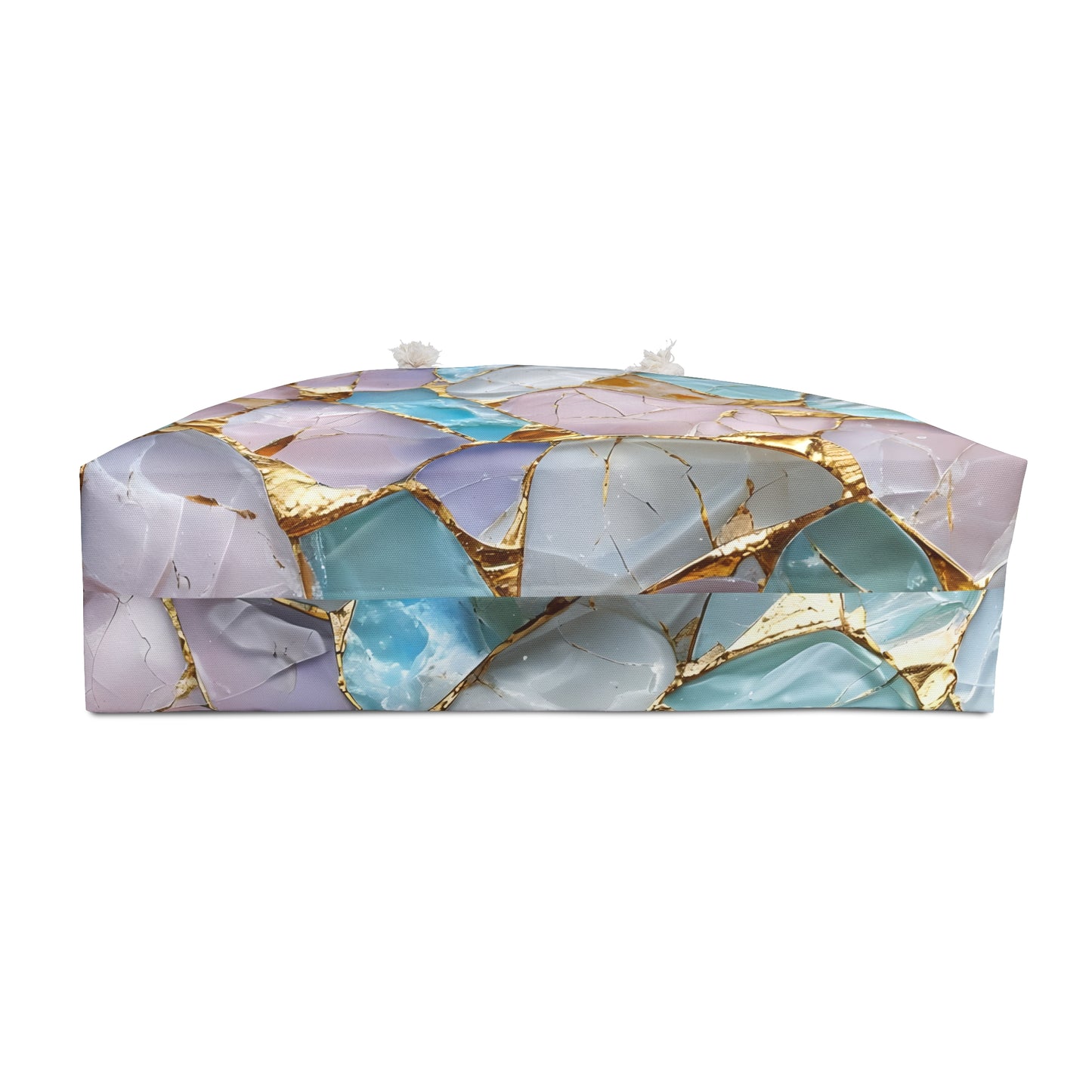 Elegant Marble Print Weekender Bag, Stylish Travel Tote, Beach Bag