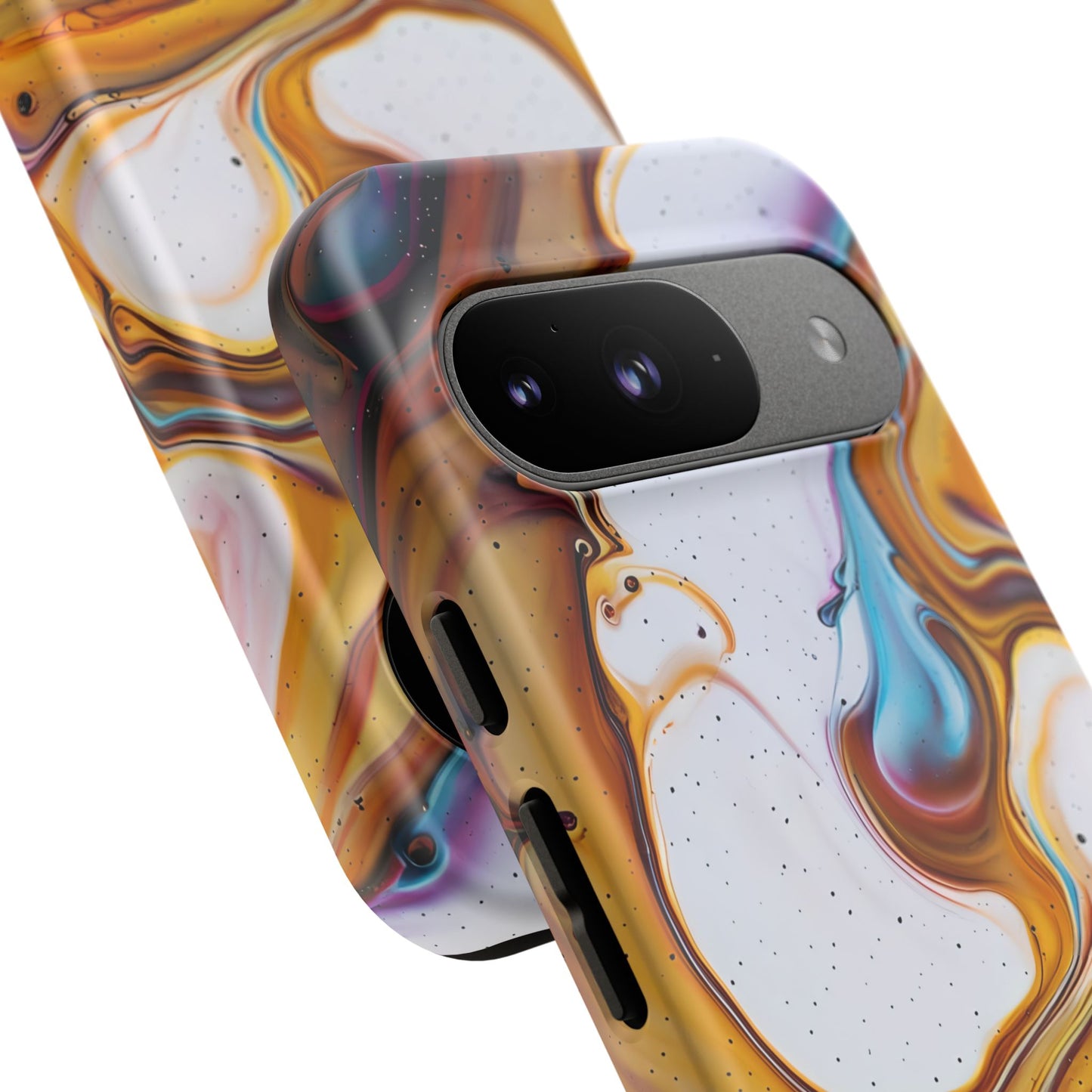 Artistic Phone Case, Tough Cases with Colorful Marble Design