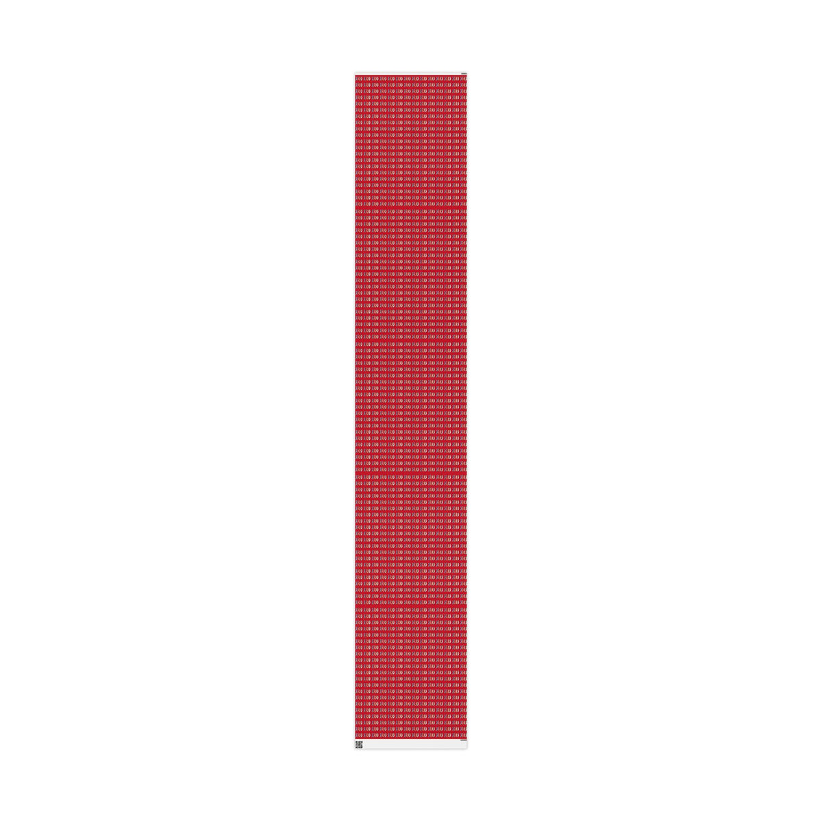 Holiday Candy Cane Wrapping Paper Roll — Red Patterned Gift Wrap