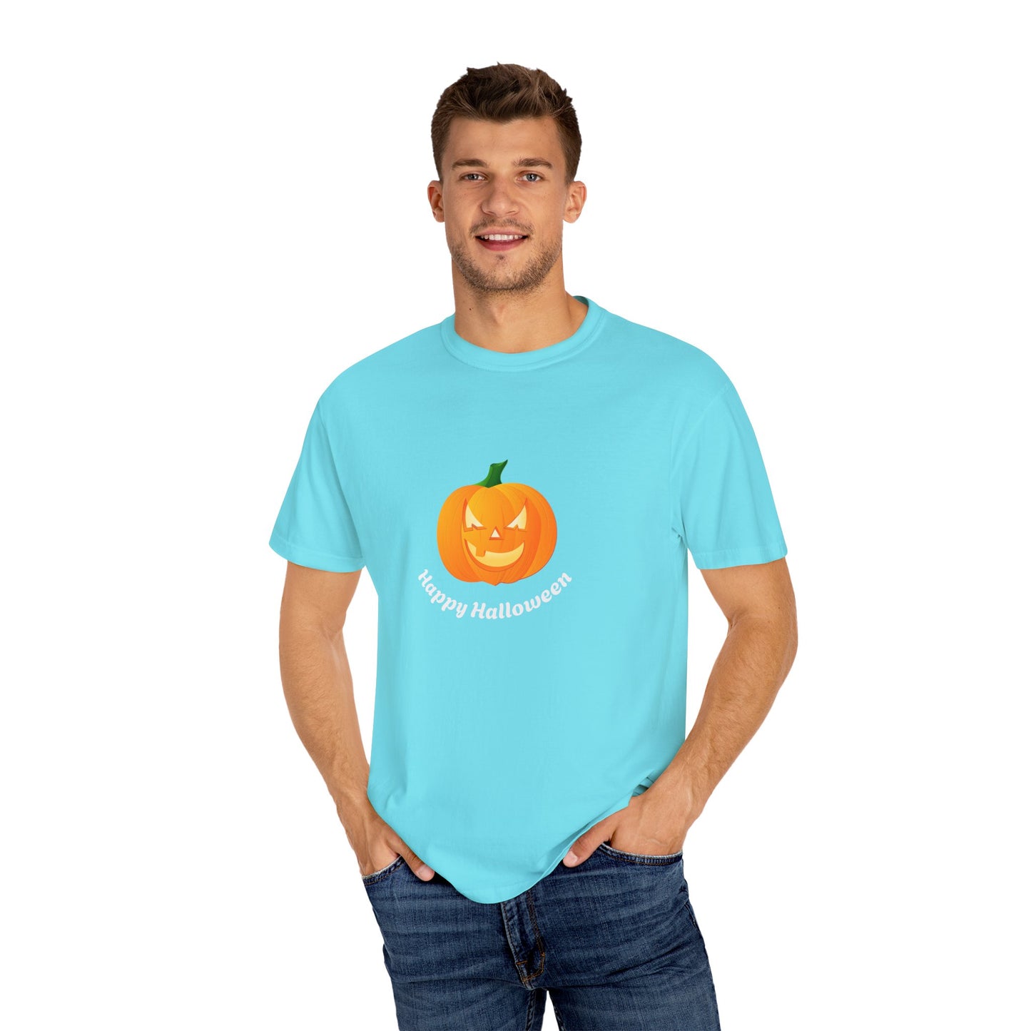 Halloween Pumpkin T-Shirt, Unisex Fall Shirt, Spooky Tee, Autumn Casual Wear, Trick or Treat Costume