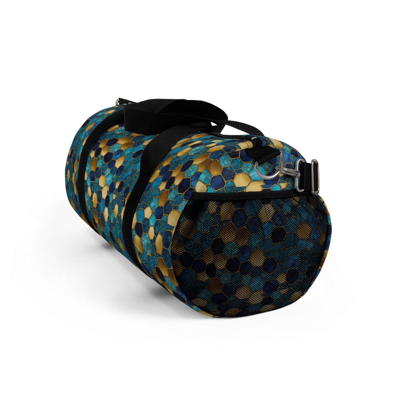 Colorful Honeycomb Duffel Bag, Travel Gym Bag, Weekend Getaway, Stylish Sports Bag, Eco-Friendly Design, Unique Gift Idea