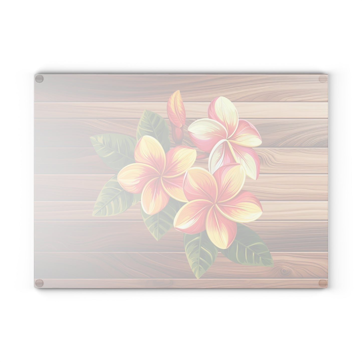 Tropical Floral Glass Cutting Board, Kitchen Decor, Gift for Cooks, Housewarming, Summer BBQ, Tropical Party Essentials