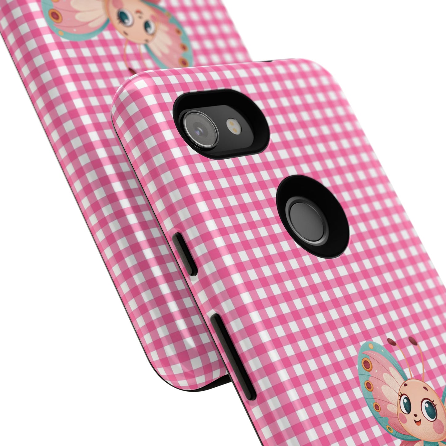 Cute Butterfly Phone Case, Tough Cases, Floral Phone Accessory, Gift for Her, Spring Fashion, Kids' Birthday Present, Pastel Aesthetic