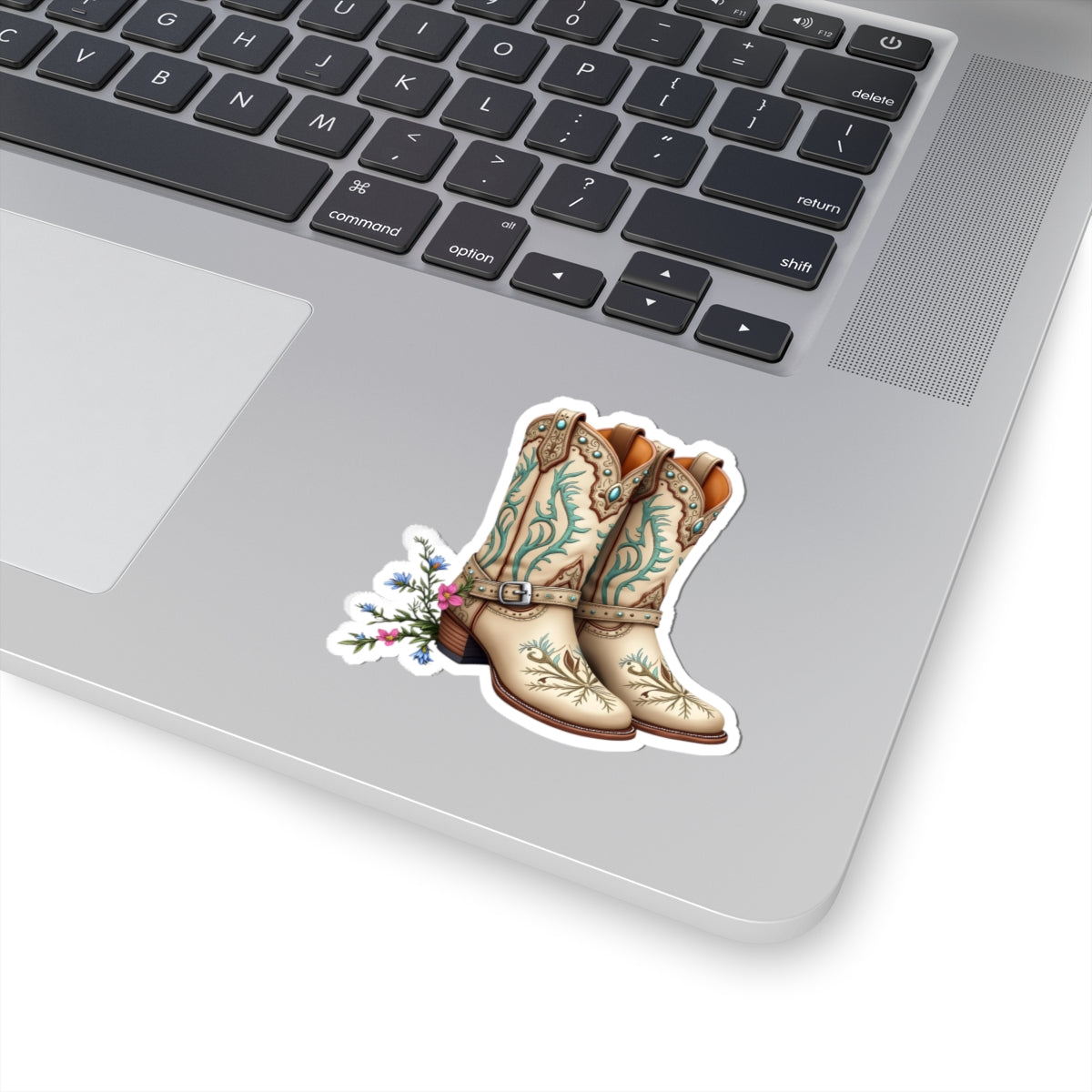 Cowboy Boot Kiss-Cut Stickers - Western Decor, Cute Gifts for Country Lovers, Laptop Stickers, Phone Case Accessories