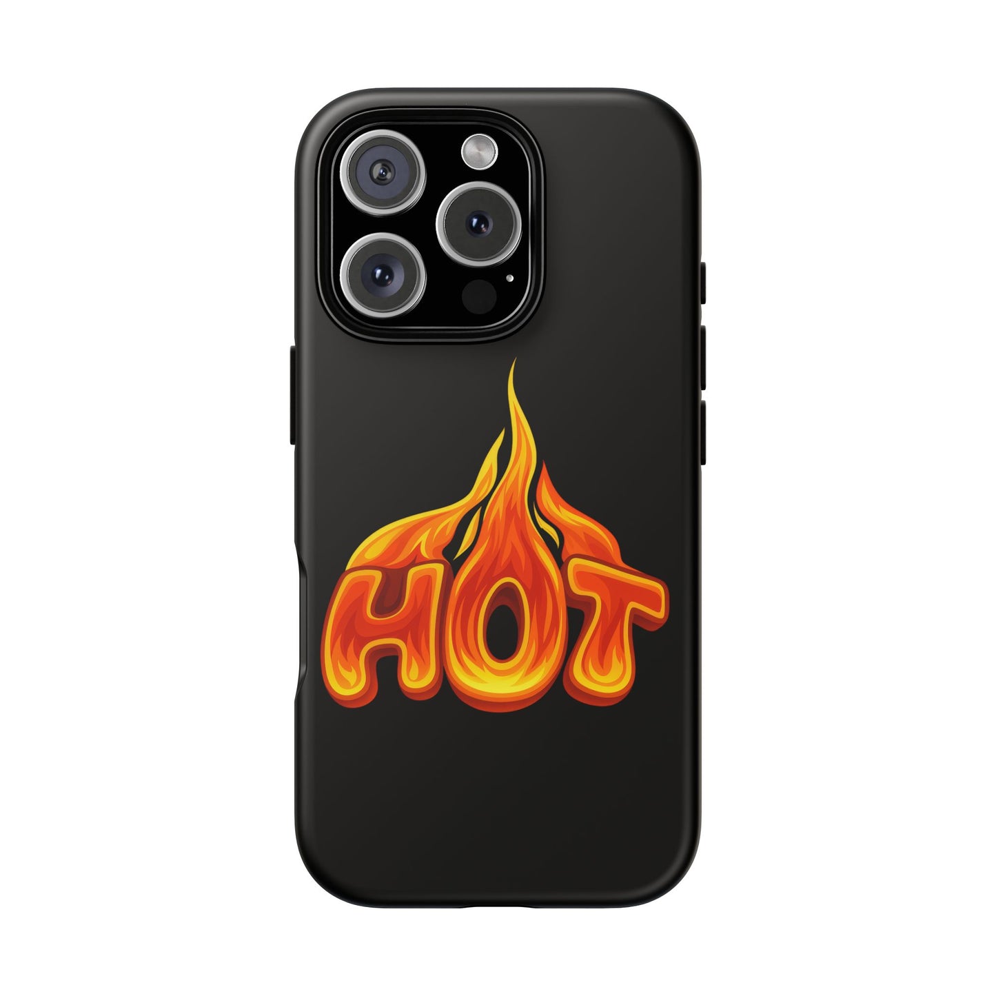 Stylish Phone Case, Hot Flames Design, Gift for Teens, Trendy Accessory, Protective Cover, Unique Phone Case