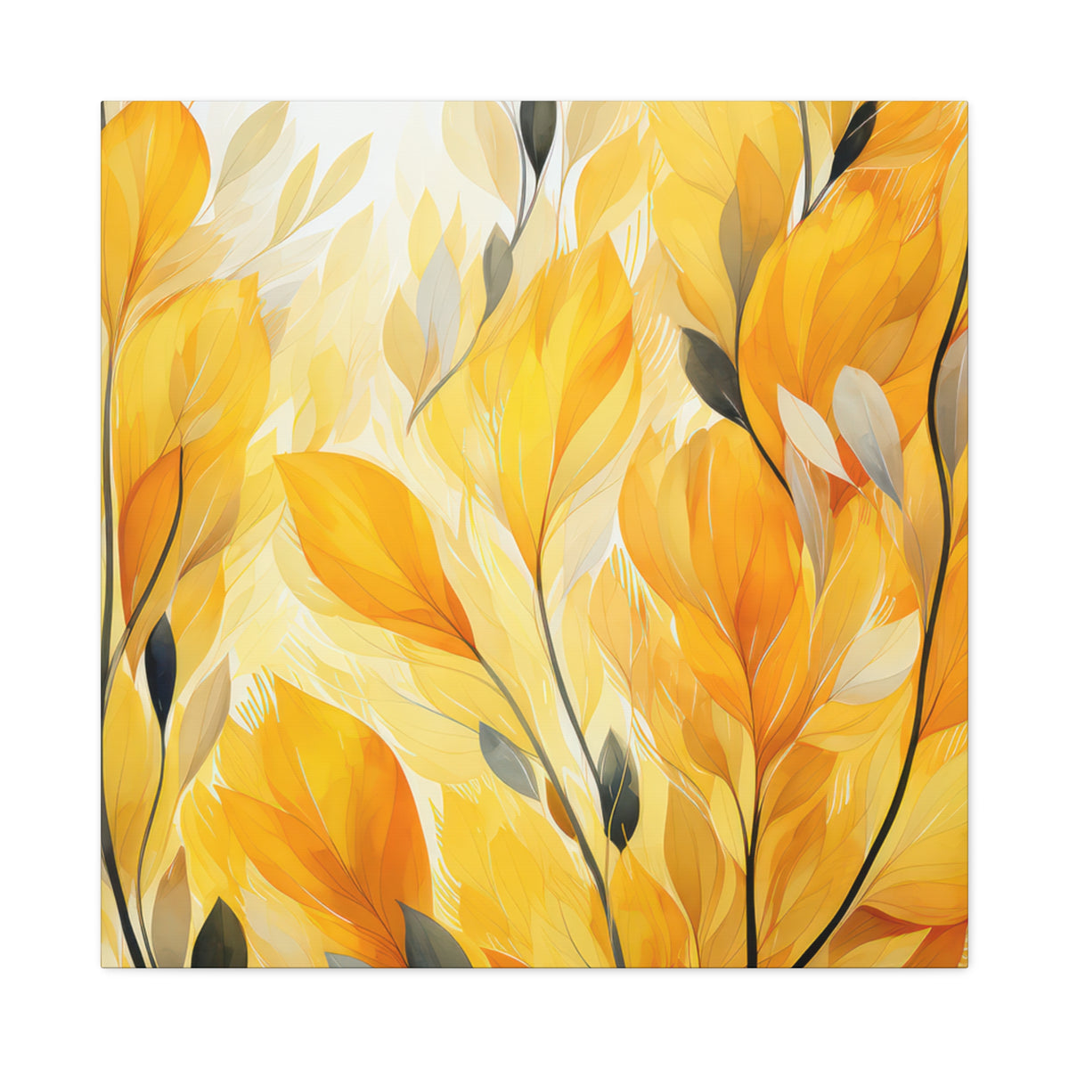 Gorgeous Yellow Matte Canvas Art Print, Stretched, 1.25"