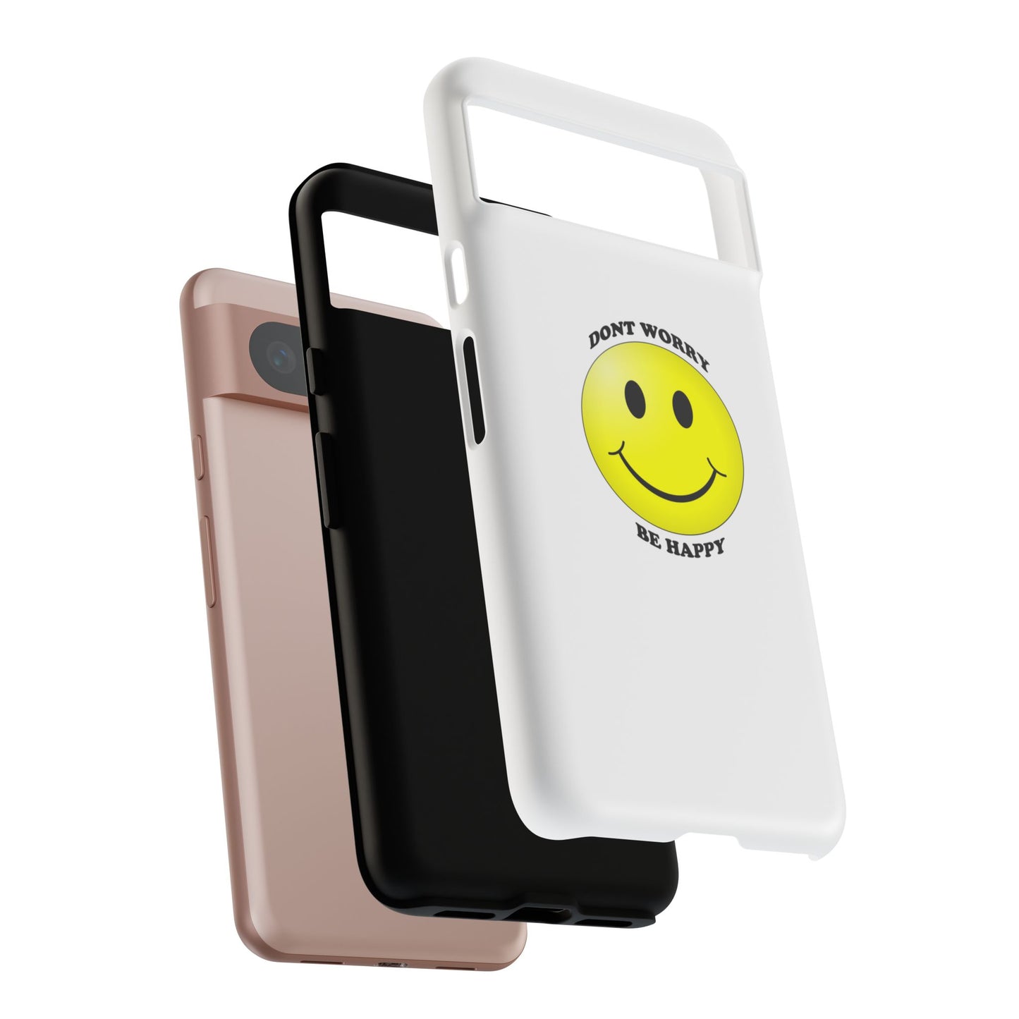 Happy Face Phone Case, Tough Cases, Don’t Worry, Be Happy, Cute Gift for Friends, Positive Vibes, Fun Mobile Accessories