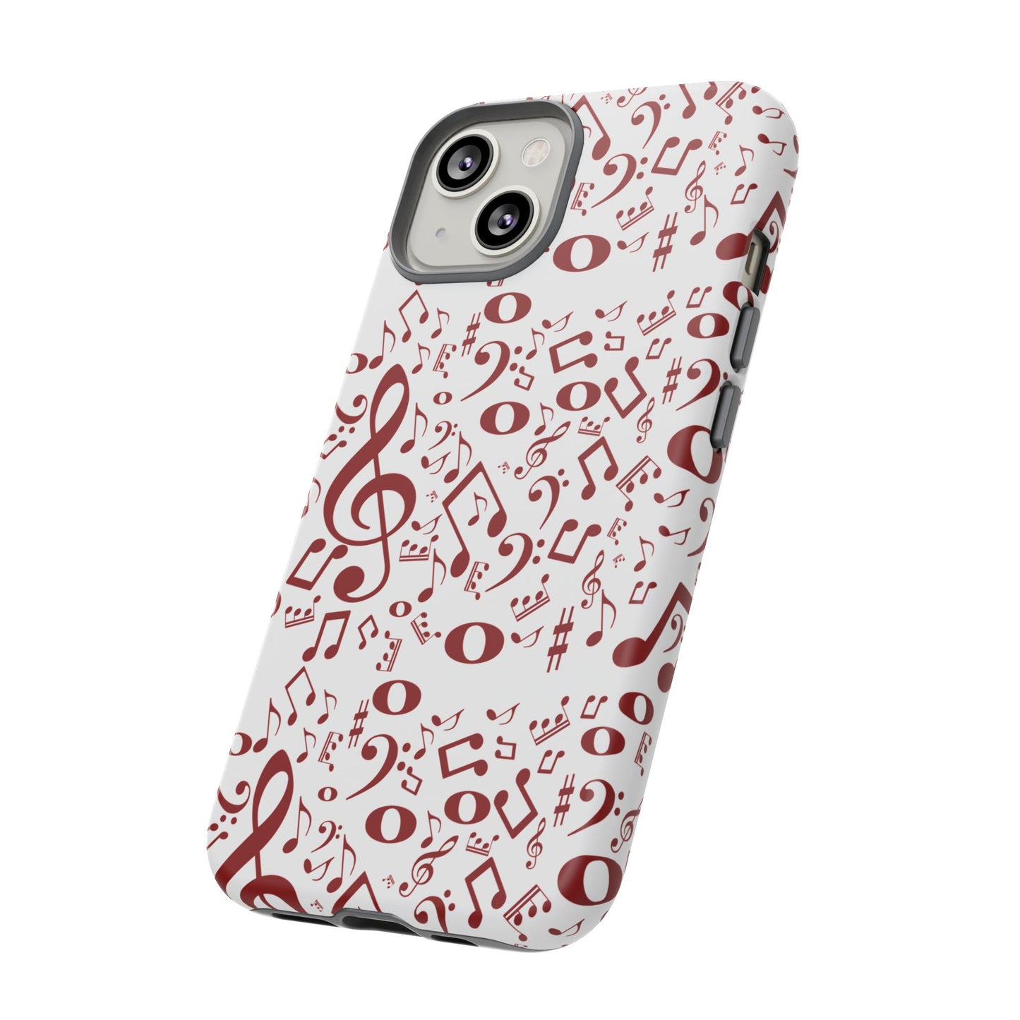 Musical Note Phone Case, Tough iPhone Cover, Gift for Musicians, Customizable, Music Lover's Accessory, Durable Phone Protection