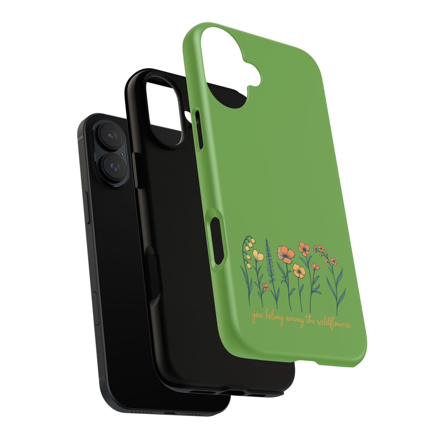 Floral Phone Case - You Belong Among the Wildflowers, Botanical Gift, Eco-Friendly Phone Accessory, Nature Lover Statement