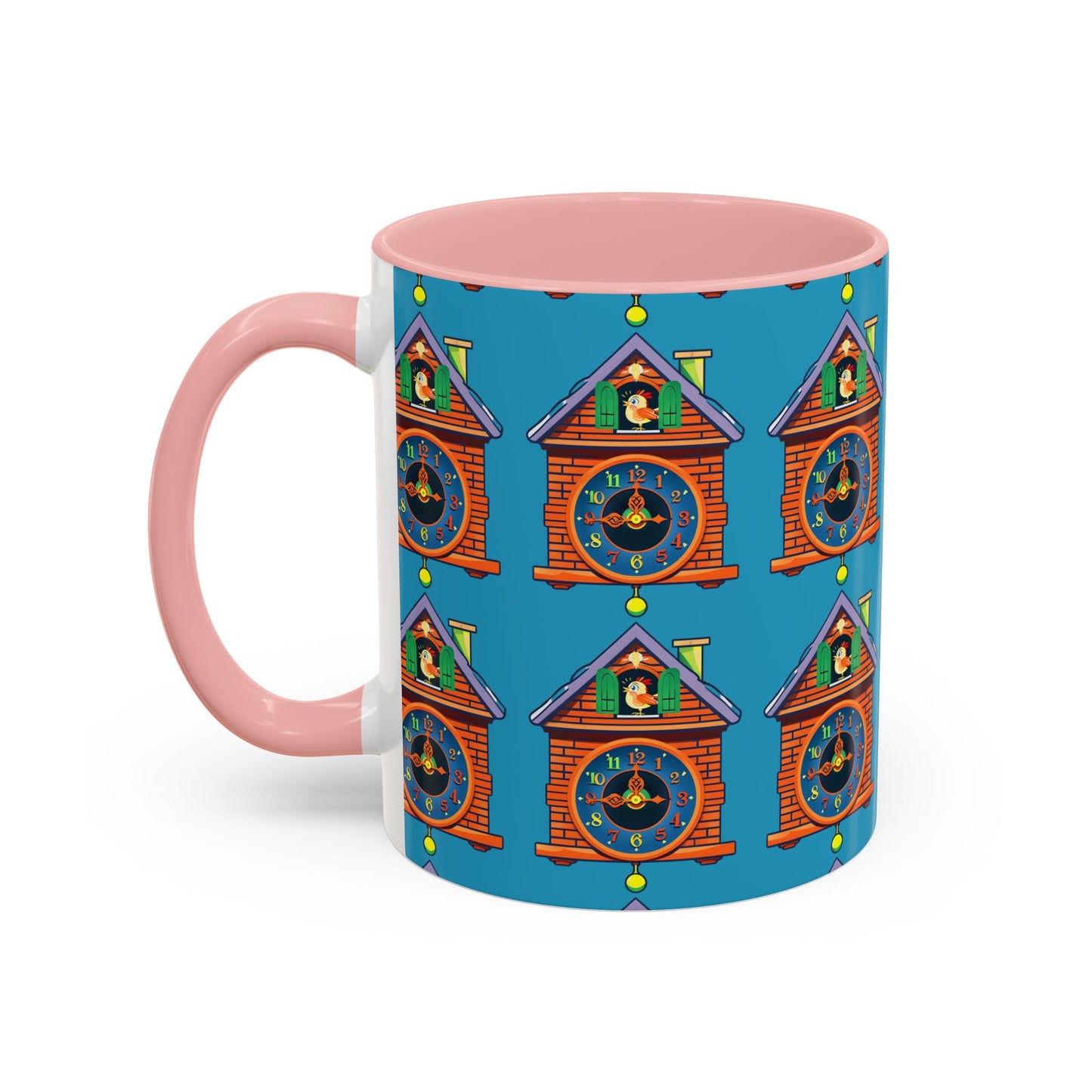 Whimsical Clock House Coffee Mug Unique Gift for Home Decor