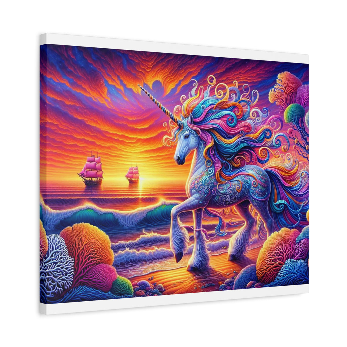 Matte Canvas, Stretched, 1.25" Unicorn