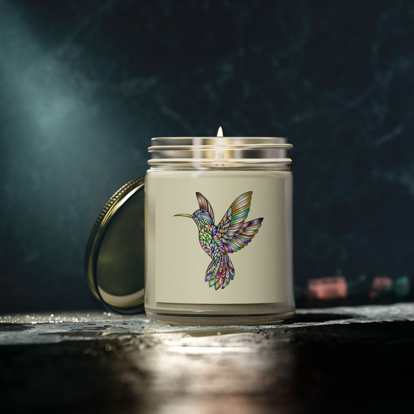 Colorful Hummingbird Scented Candle, Aromatherapy Candle, Gift Idea, Home Decor, Relaxation Candle, Eco-Friendly Wax