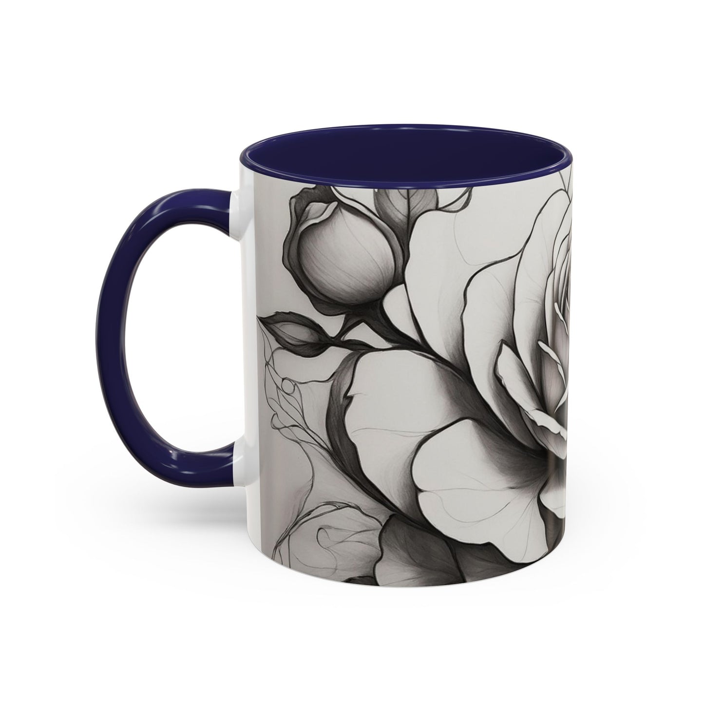 Elegant Floral Coffee Mug - Perfect Gift for Flower Lovers, Mother's Day, Birthdays, Home Decor, Office Use