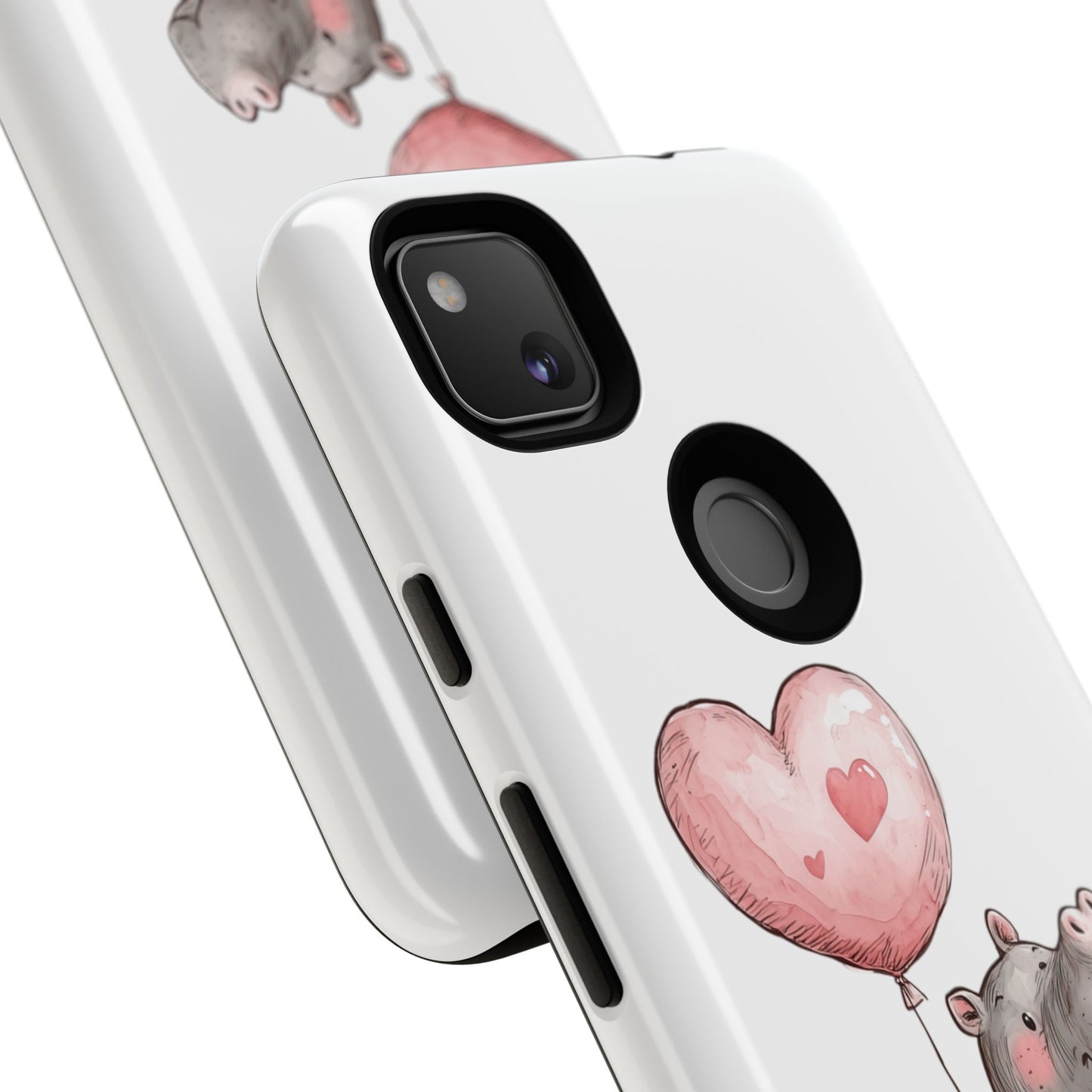 Cute Hippo Phone Case - Good Vibes Design, Animal Lover Gift, Fun Accessory, Birthday Present, Phone Accessories