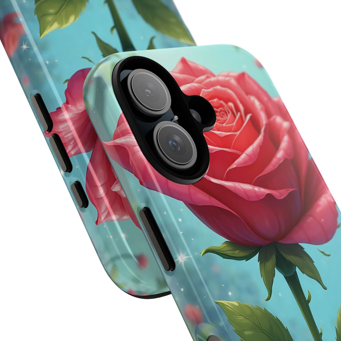 Floral Phone Case, Tough Cases with Elegant Rose Design, Stylish iPhone Cover, Rose Flower Gift for Nature Lovers, Unique Mobile Accessories