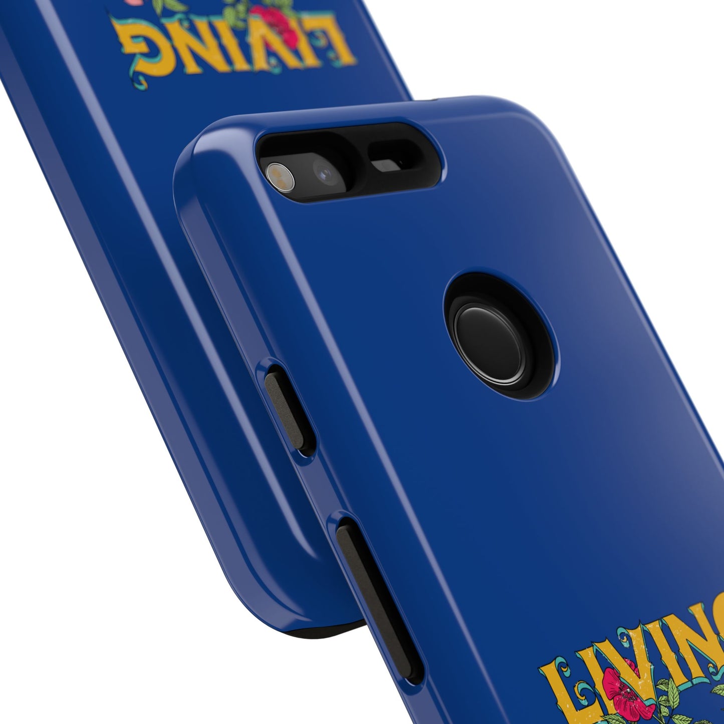 Living the Dream Phone Case, Floral Phone Cover, Tough Phone Case, Inspirational Gift, Boho Style Accessory, Dreamer Case