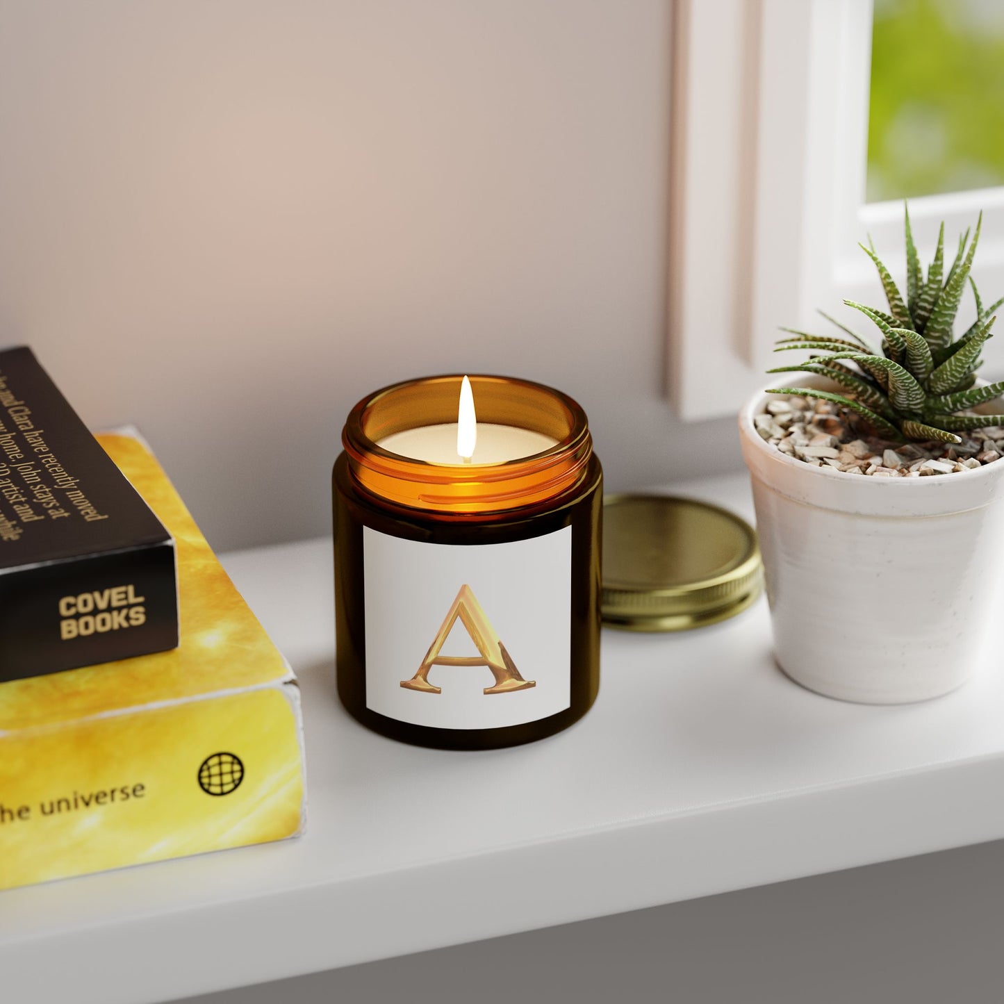 Personalized Scented Candles | Coconut Apricot Wax | Customizable Gifts for Home Decor, Self-Care, Birthdays, or Holidays