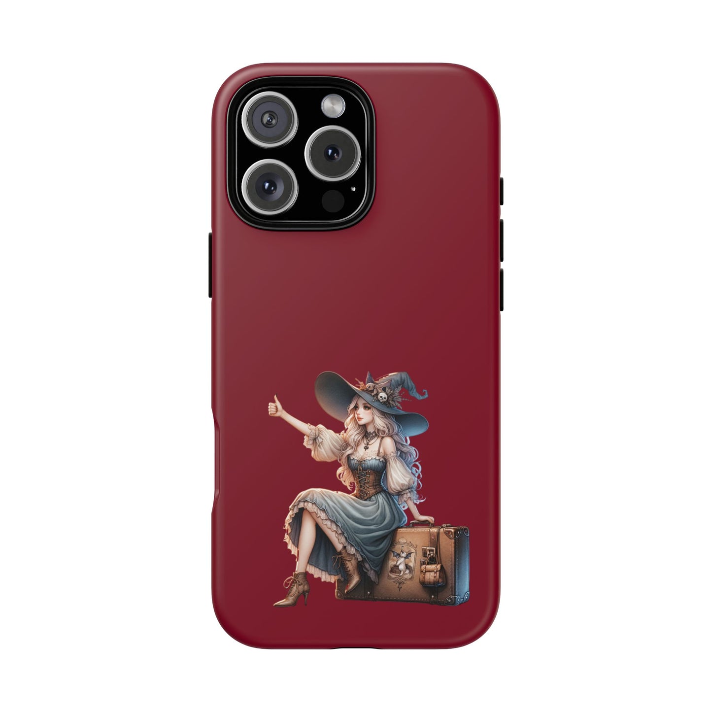 Witchy Phone Case - Magical, Durable - Halloween Gift, Cosplay Accessory, Cute Witch Design