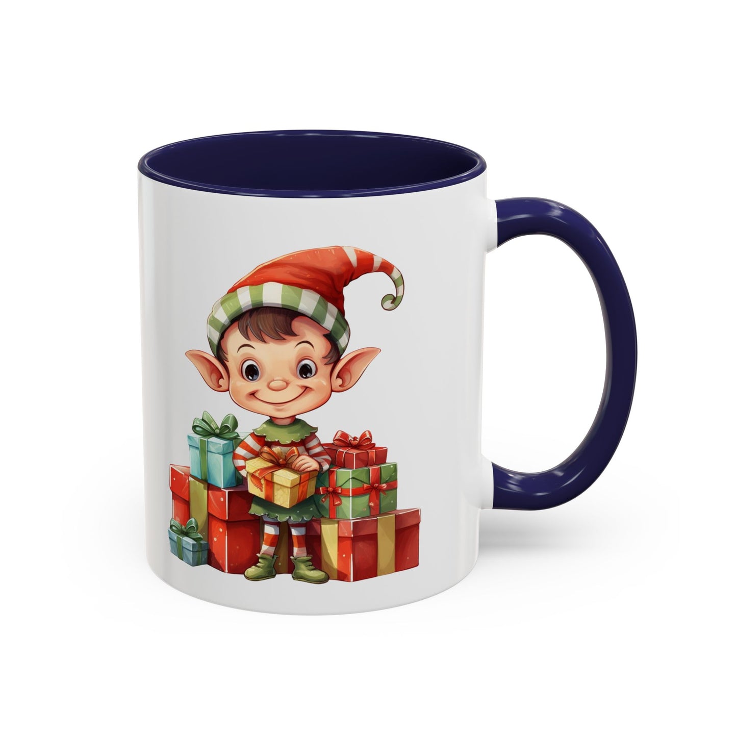 Holiday Elf Coffee Mug - Festive Gift Mug, Christmas Decor, Cute Elf Mug, Coffee Lover Gift, Winter Holiday Drinkware