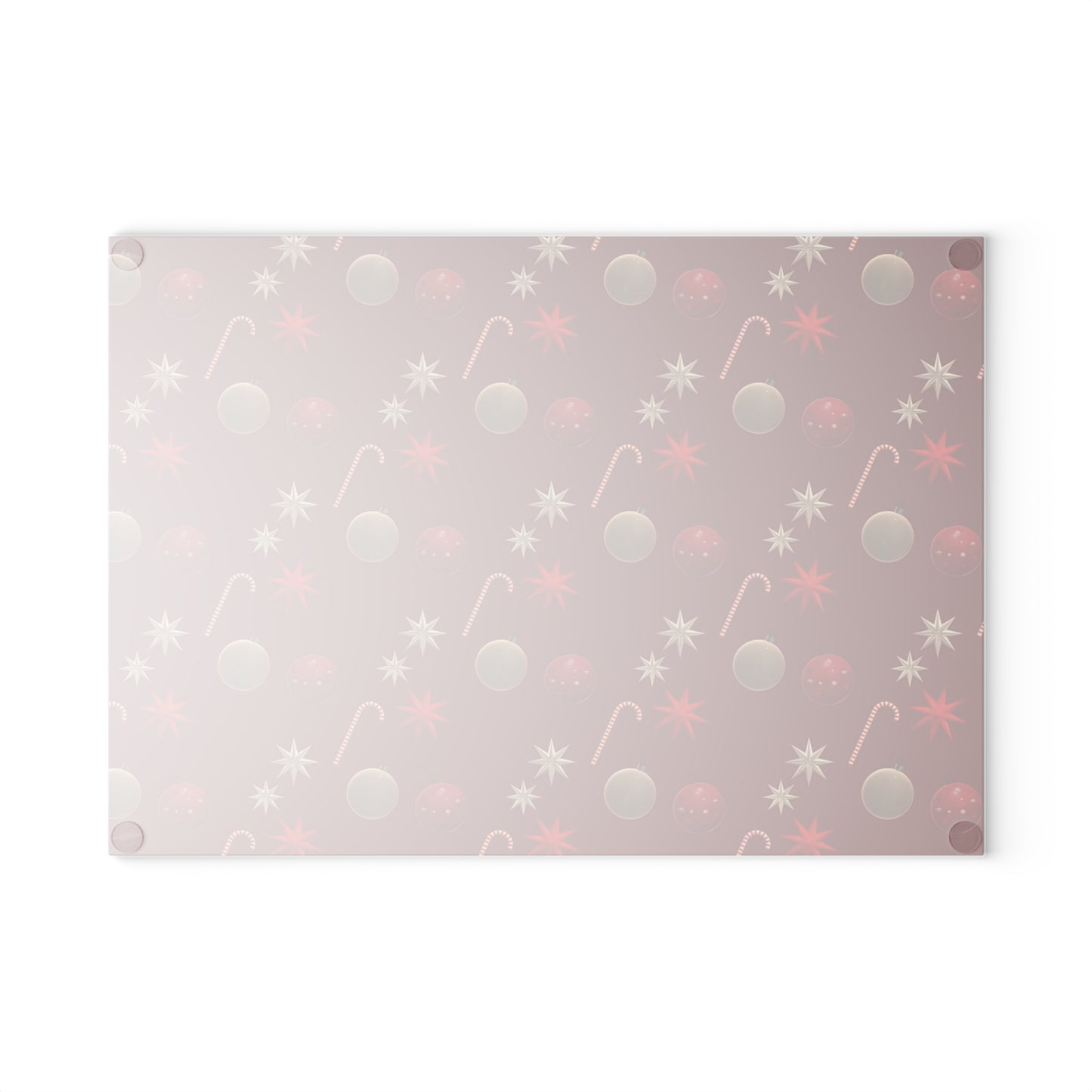 Festive Glass Cutting Board for Holiday Cooking, Christmas Kitchen Decor, Holiday Gift, Seasonal Homeware, Festive Hostess Gift