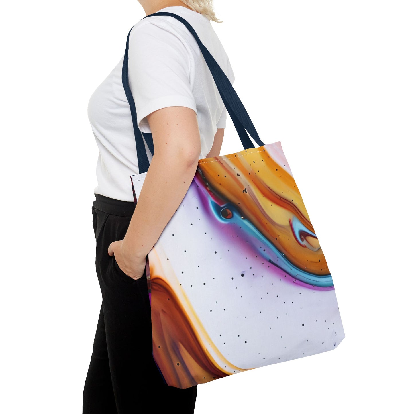 Colorful Abstract Tote Bag | Art Bags for Women, Reusable Shopping Bag