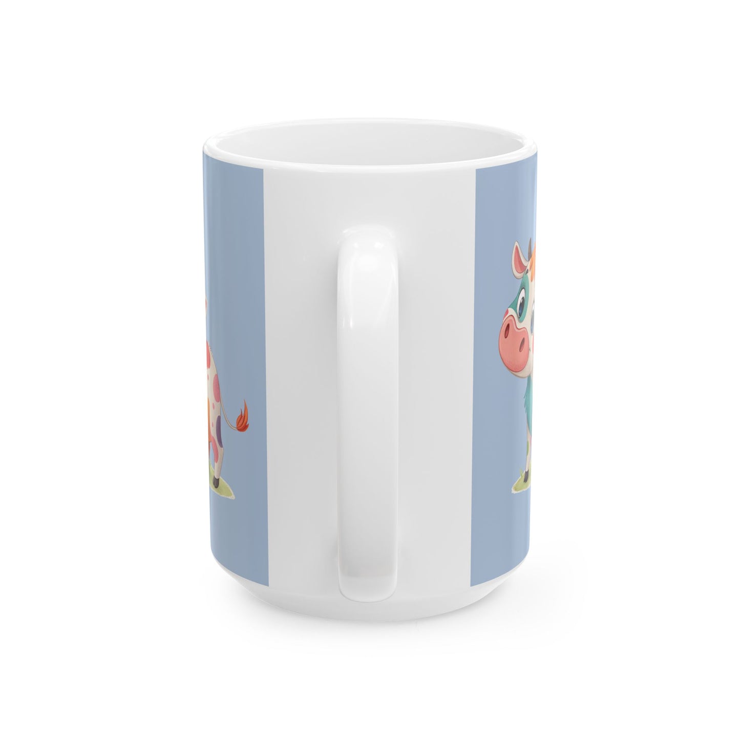 Cute Cow Ceramic Mug - Fun Farmhouse Drinkware, Animal Lovers Gift, Kitchen Decor, Birthday Present, Coffee Tea Cup