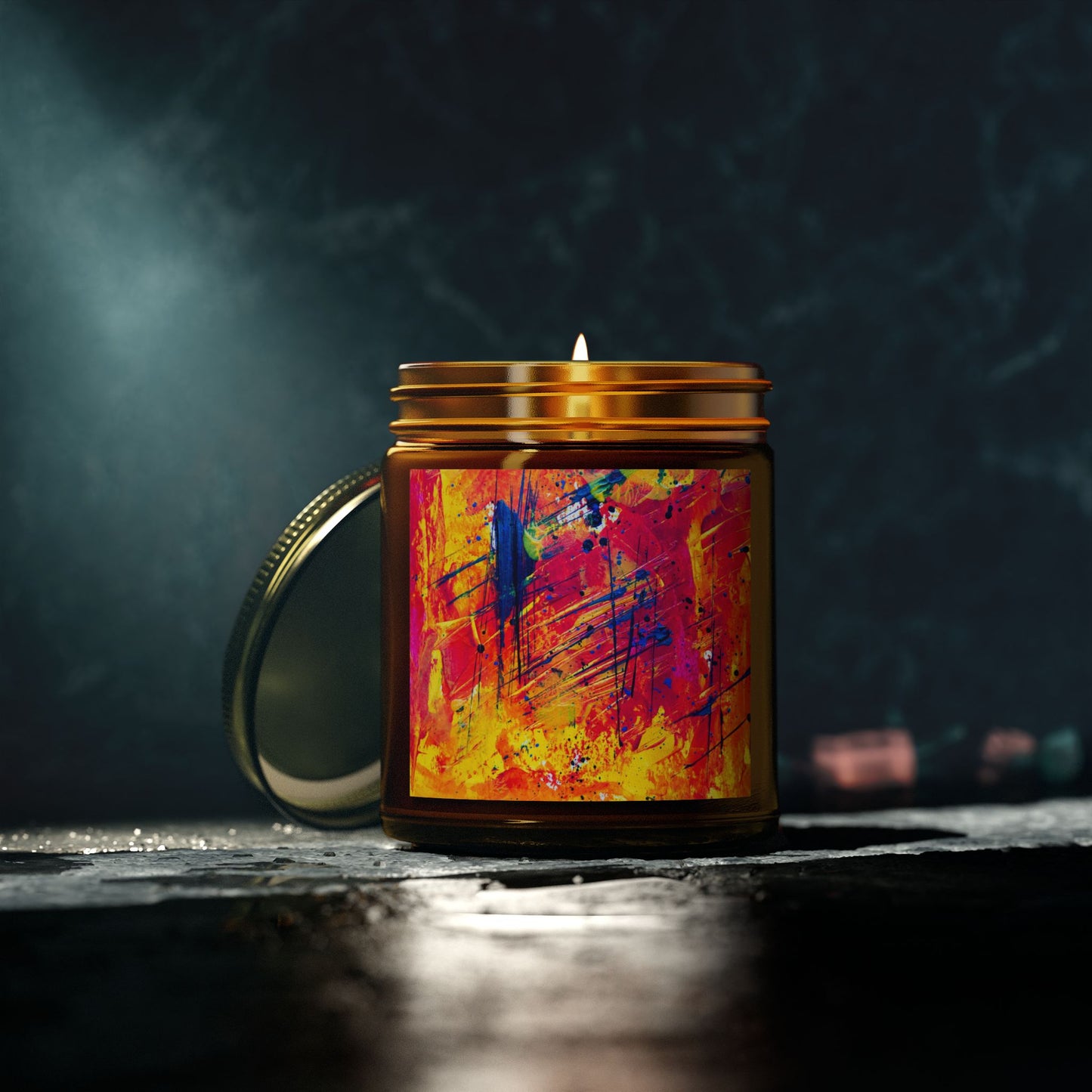 Vibrant Artistic Scented Candles - Perfect for Relaxation, Home Decor, Gifts, Celebrations, and Aromatherapy
