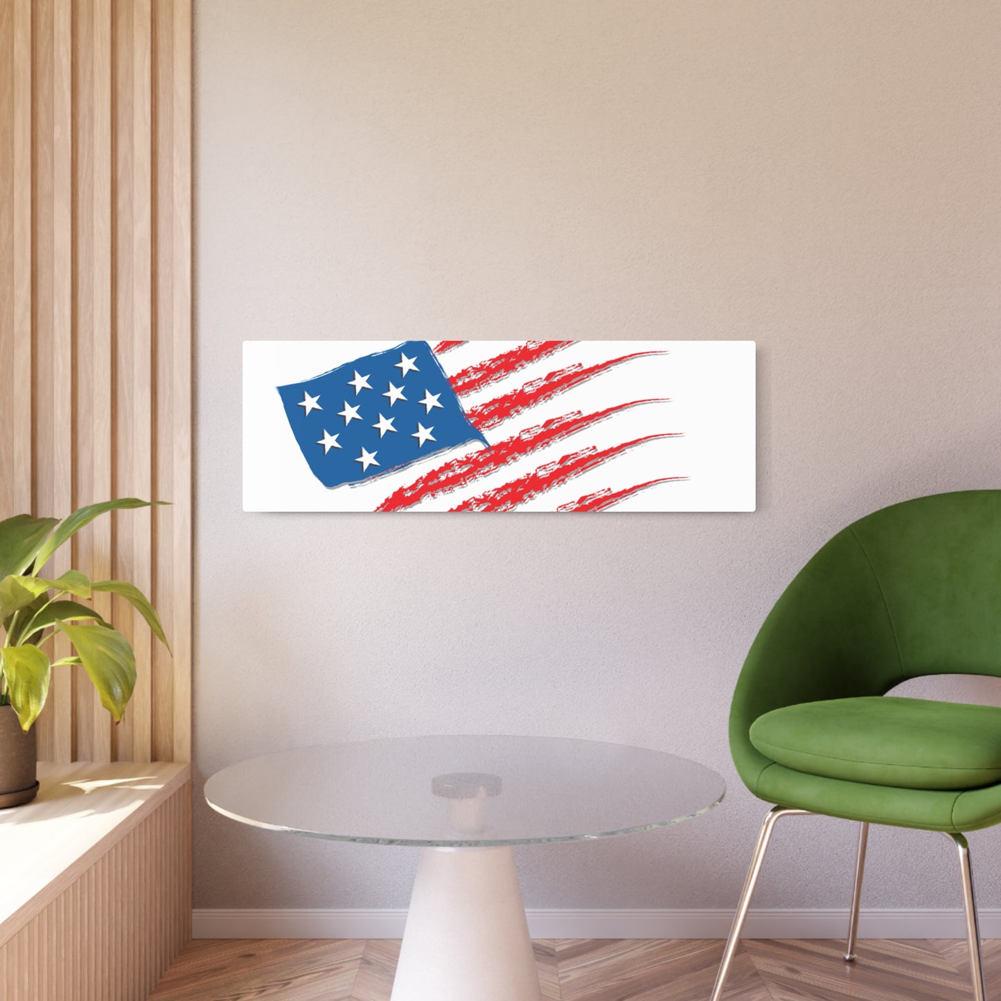 Patriotic Metal Art Sign, Rustic Decor for Home, Wall Art for Independence Day, Memorial Day, Veteran's Day, Gifts for Patriots