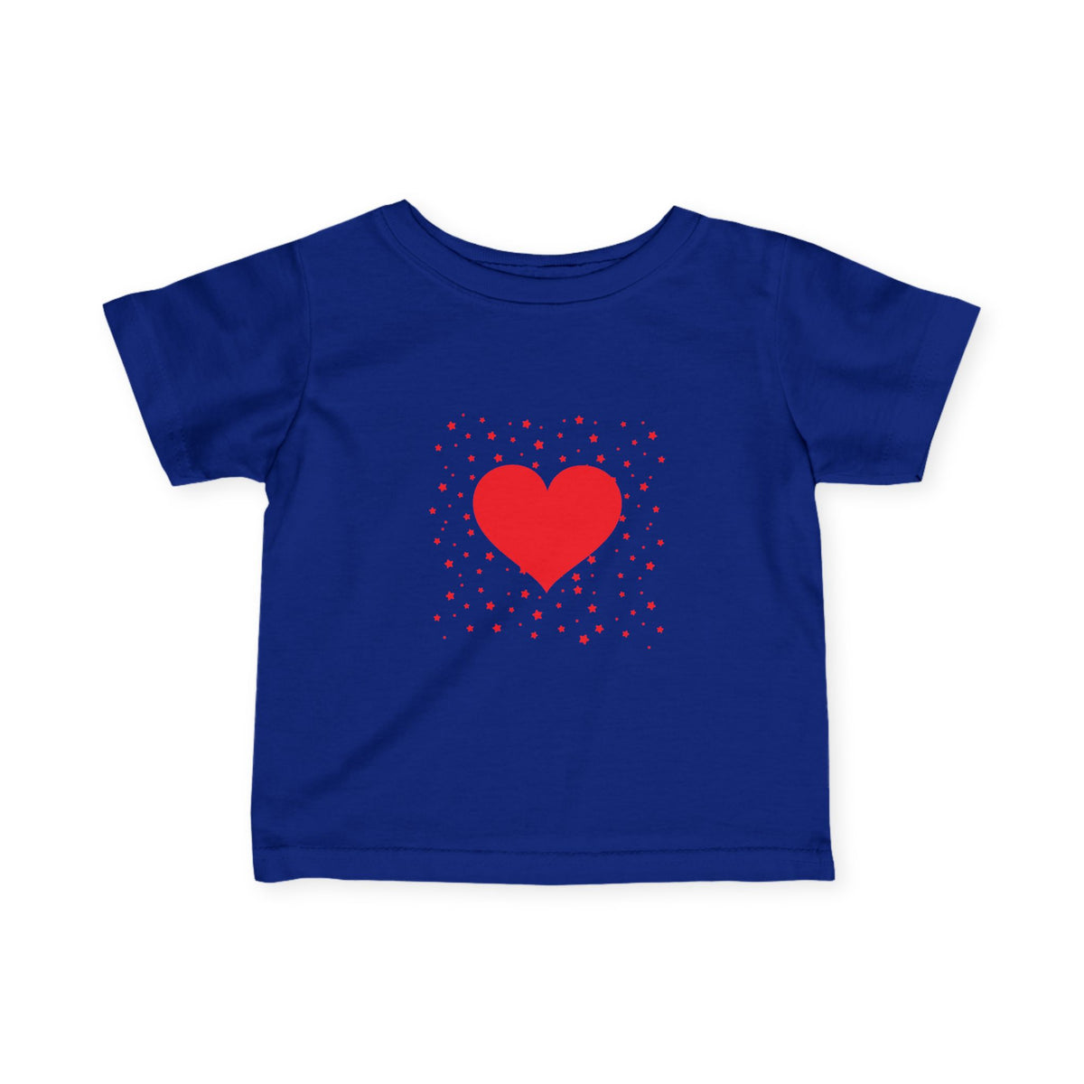 Infant Tee – Red Heart Confetti Baby Shirt