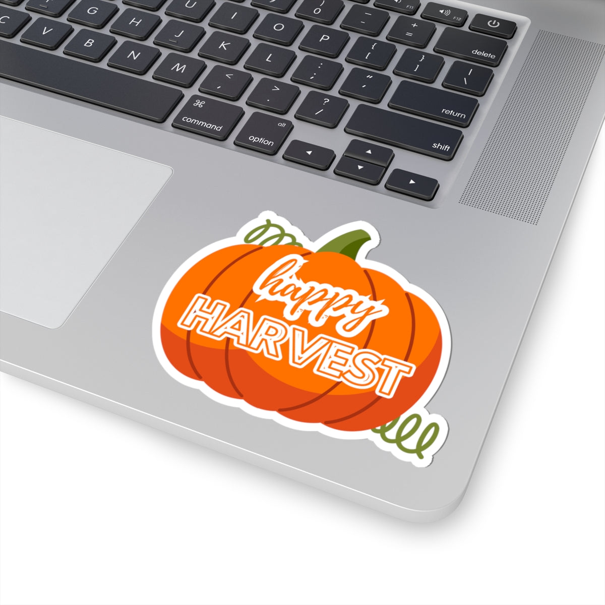 Happy Harvest Pumpkin Stickers, Fall Decor, Thanksgiving Gift, Autumn Themed Stickers, Laptop Stickers, Seasonal Decor