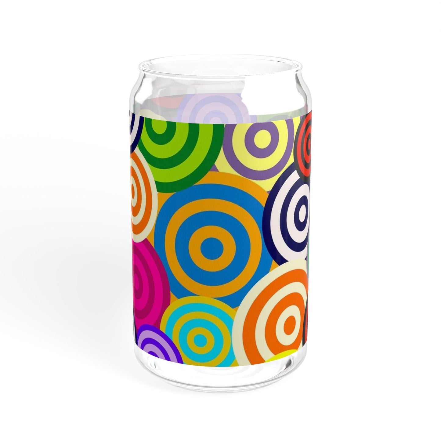 Vibrant Sipper Glass with Bamboo Lid, Colorful Drinkware, Eco-Friendly Straw Glass, Perfect for Parties, Outdoor, Gifts