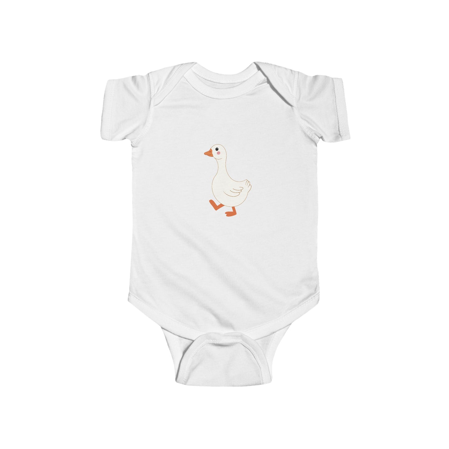 Cute Duck Infant Bodysuit, Baby Shower Gift, Toddler Clothes, Newborn Apparel, Animal Theme Baby Outfit, Fun Kids Wear
