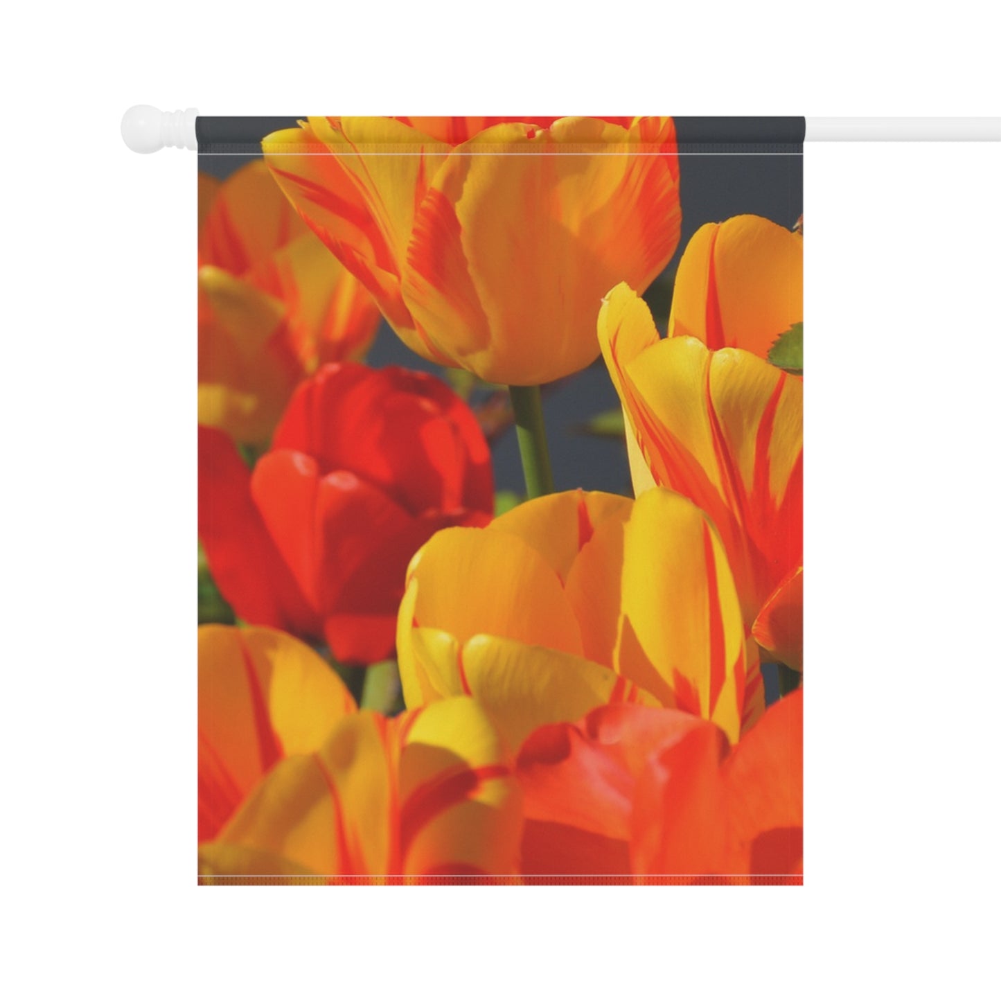 Floral Garden Banner, Vibrant Spring Decor, Flower Flag for Outdoor Space
