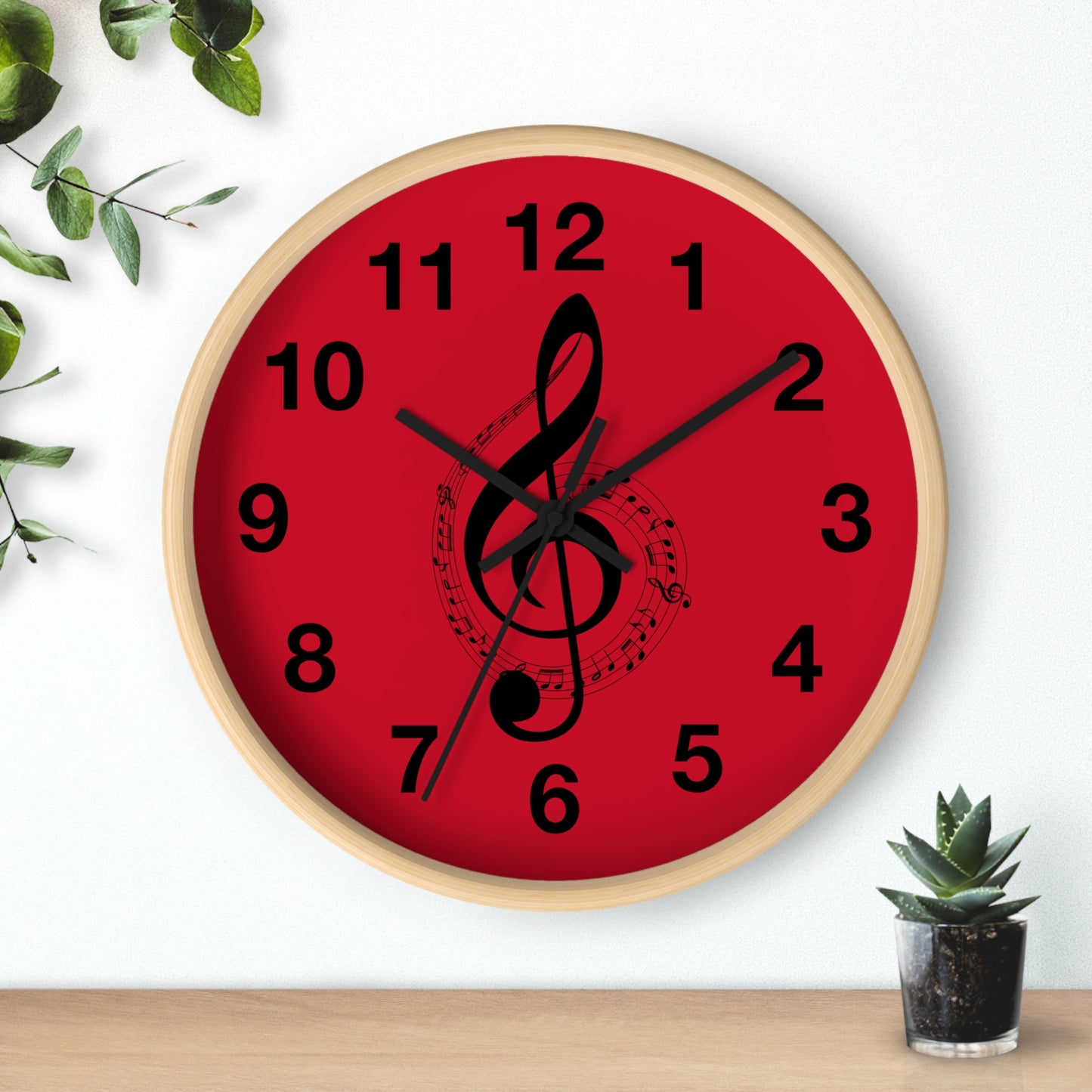 Musical Notes Wall Clock - Perfect for Music Lovers, Home Decor
