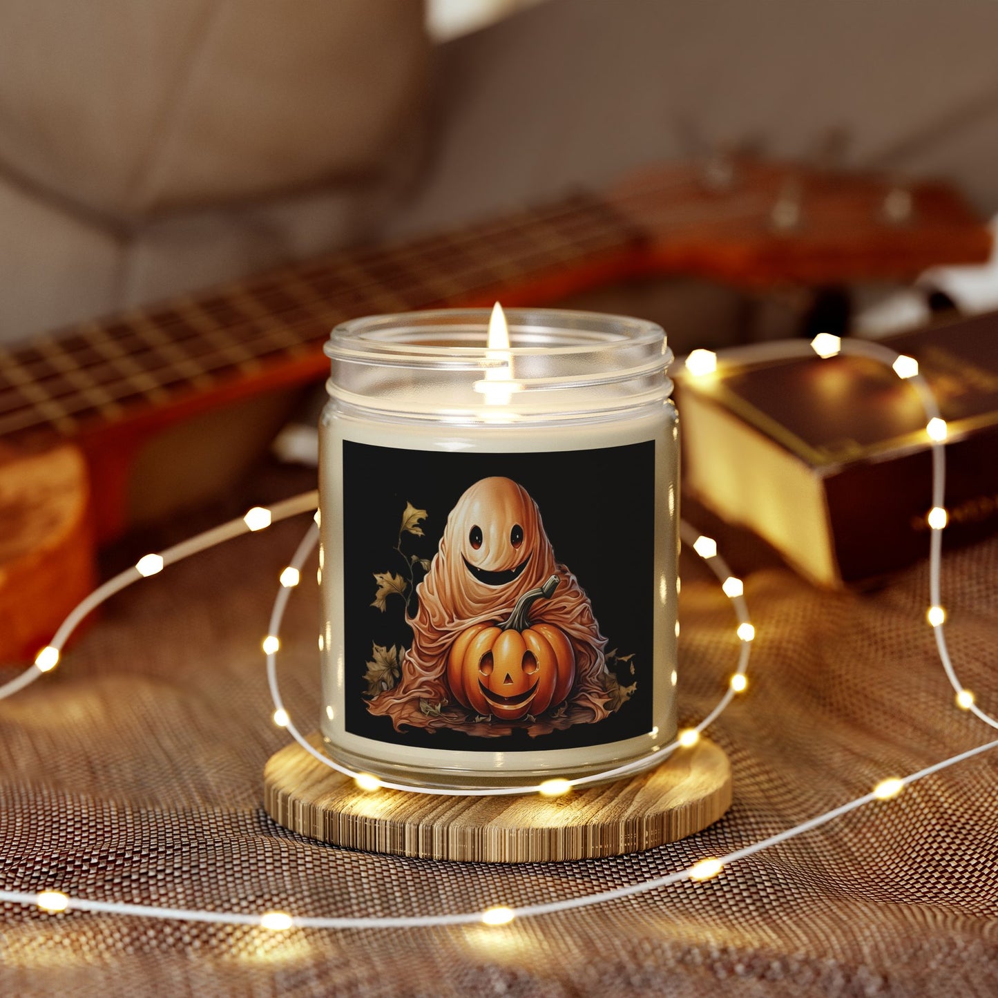 Halloween Scented Candles, Fall Decor, Cozy Home Fragrance, Pumpkin Spice Candle, Spooky Vibes, Autumn Gift