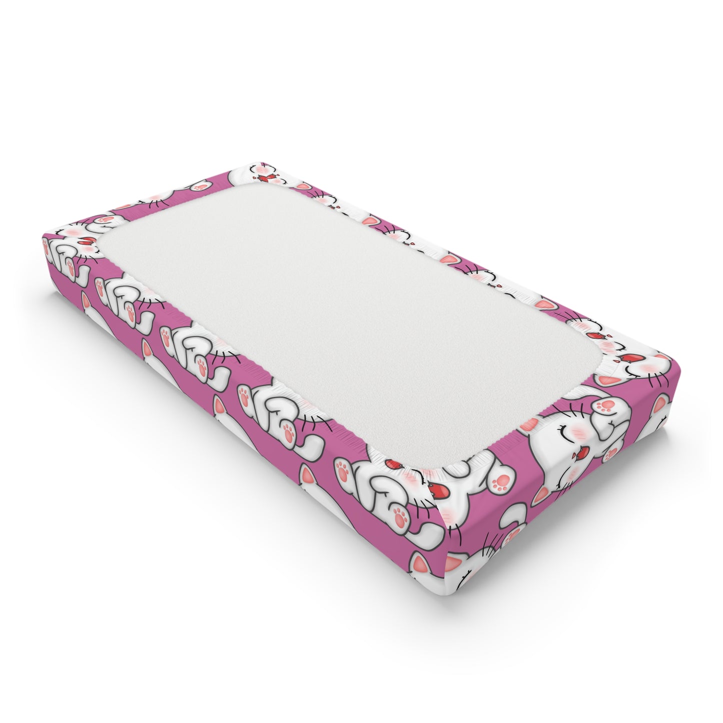 Adorable Cat-Themed Baby Changing Pad Cover | Cute Nursery Decor, Baby Shower Gift, Infant Bedding, Animal Print, Fun Baby Essentials