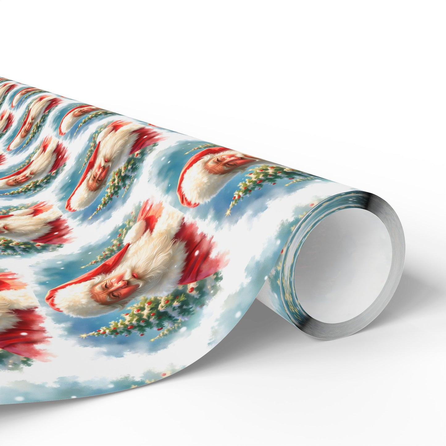 Festive Wrapping Paper | Holiday Gift Wrap, Christmas Decor, Santa Print, Eco-Friendly Wrap, Party Supplies