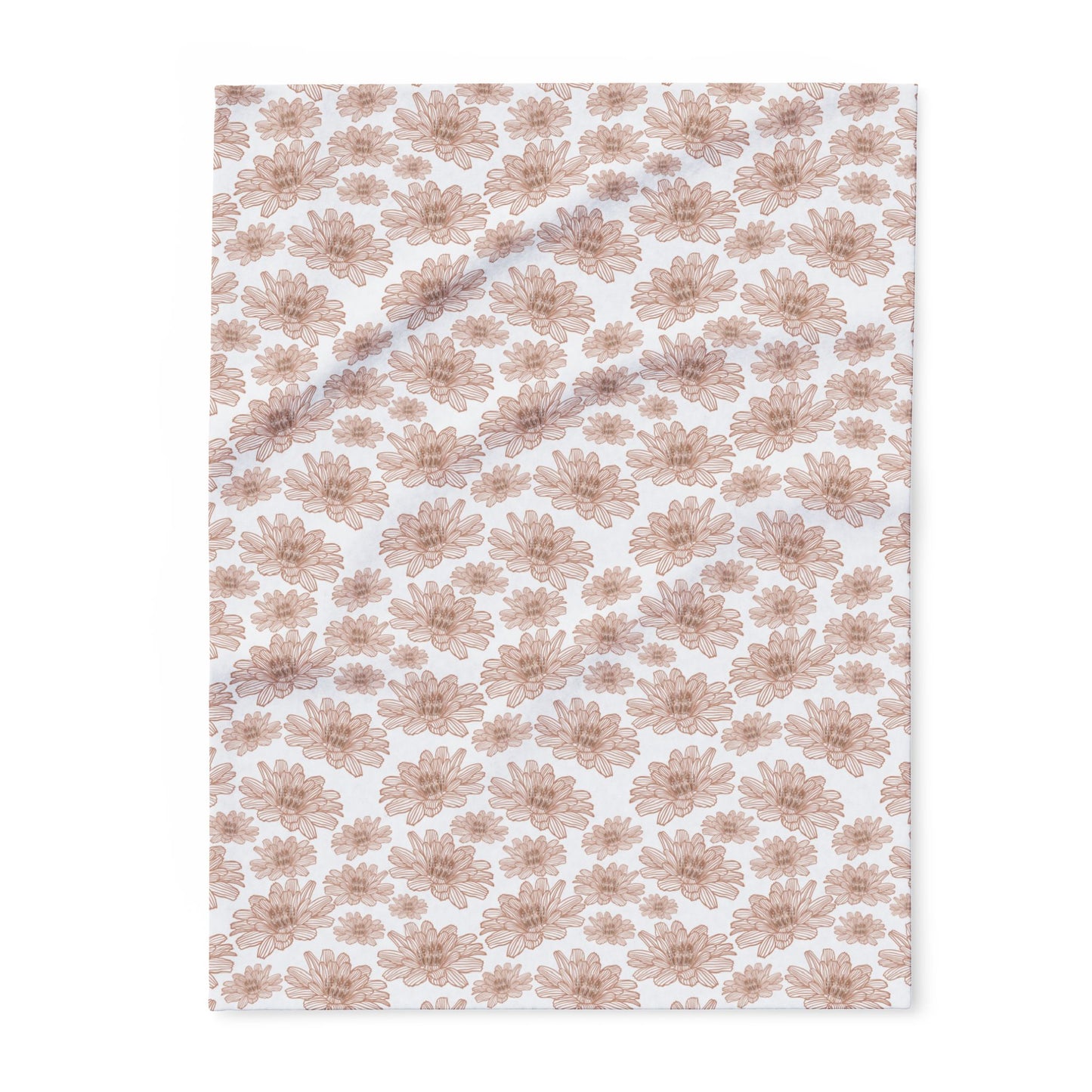 Cozy Floral Fleece Blanket - Soft Blanket for Home Decor, Gift for Housewarming, Anniversary, Wedding, Comfort Blanket