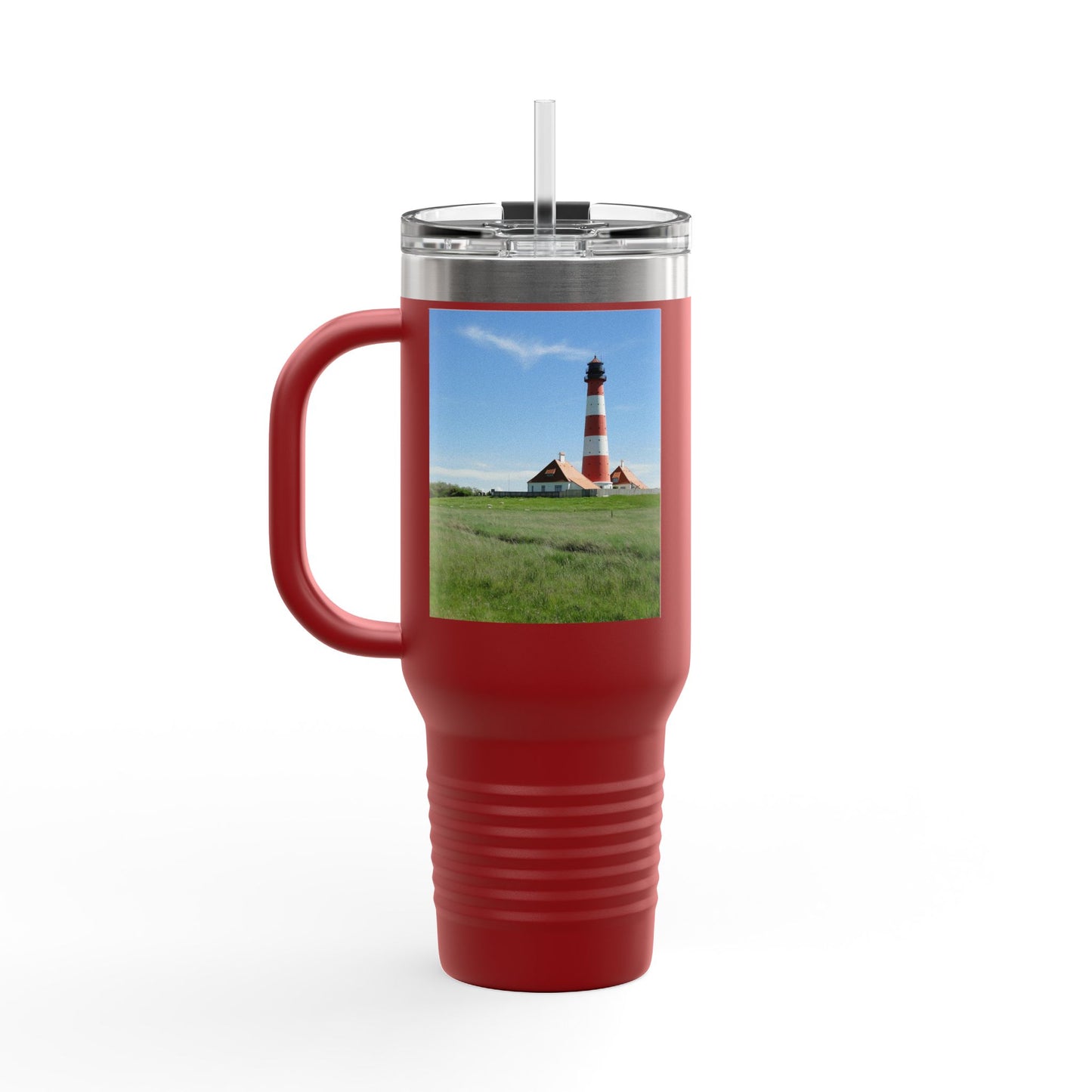 Scenic Insulated Travel Mug, 40oz | Perfect for Coffee Lovers, Outdoor Adventures, Travel Gifts, Eco-Friendly Sippers, Beach Days