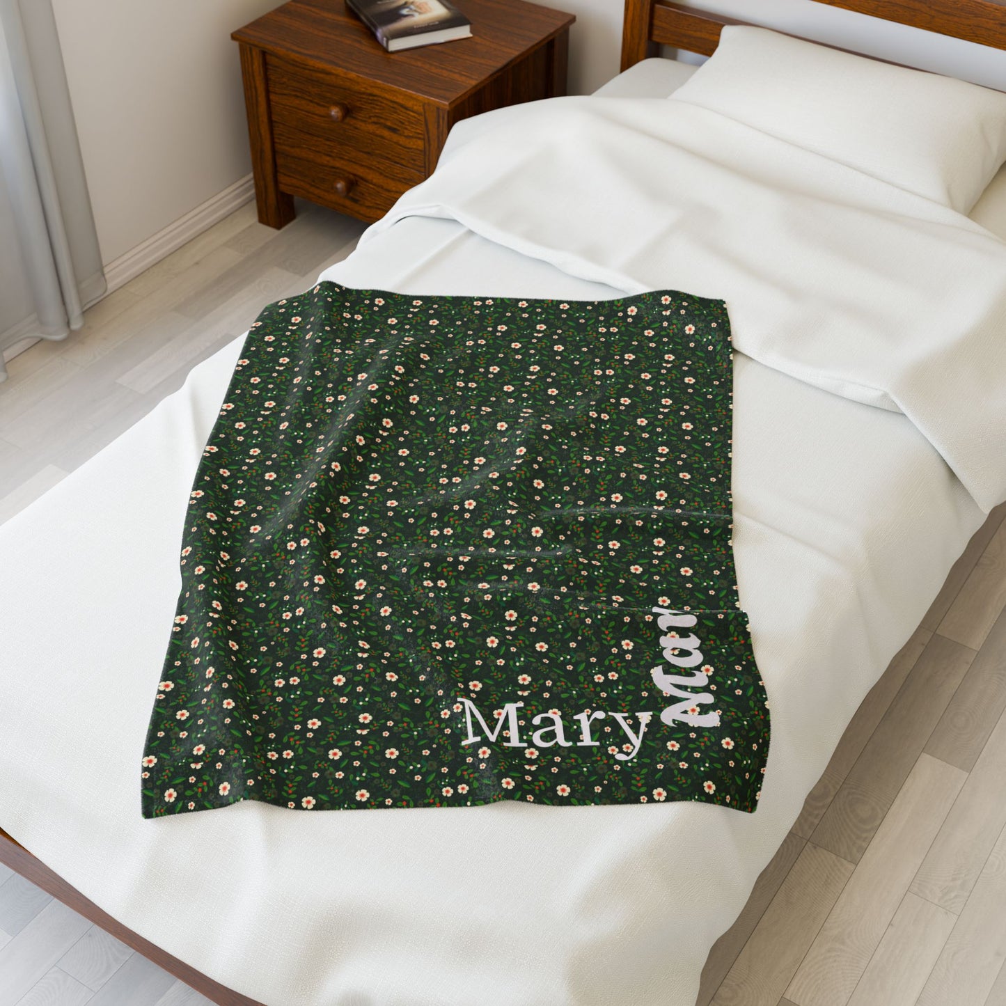 Cozy Personalized Velveteen Plush Blanket, Soft Throw for Home Decor, Custom Gift for Birthdays, Holidays, Comfort and Style