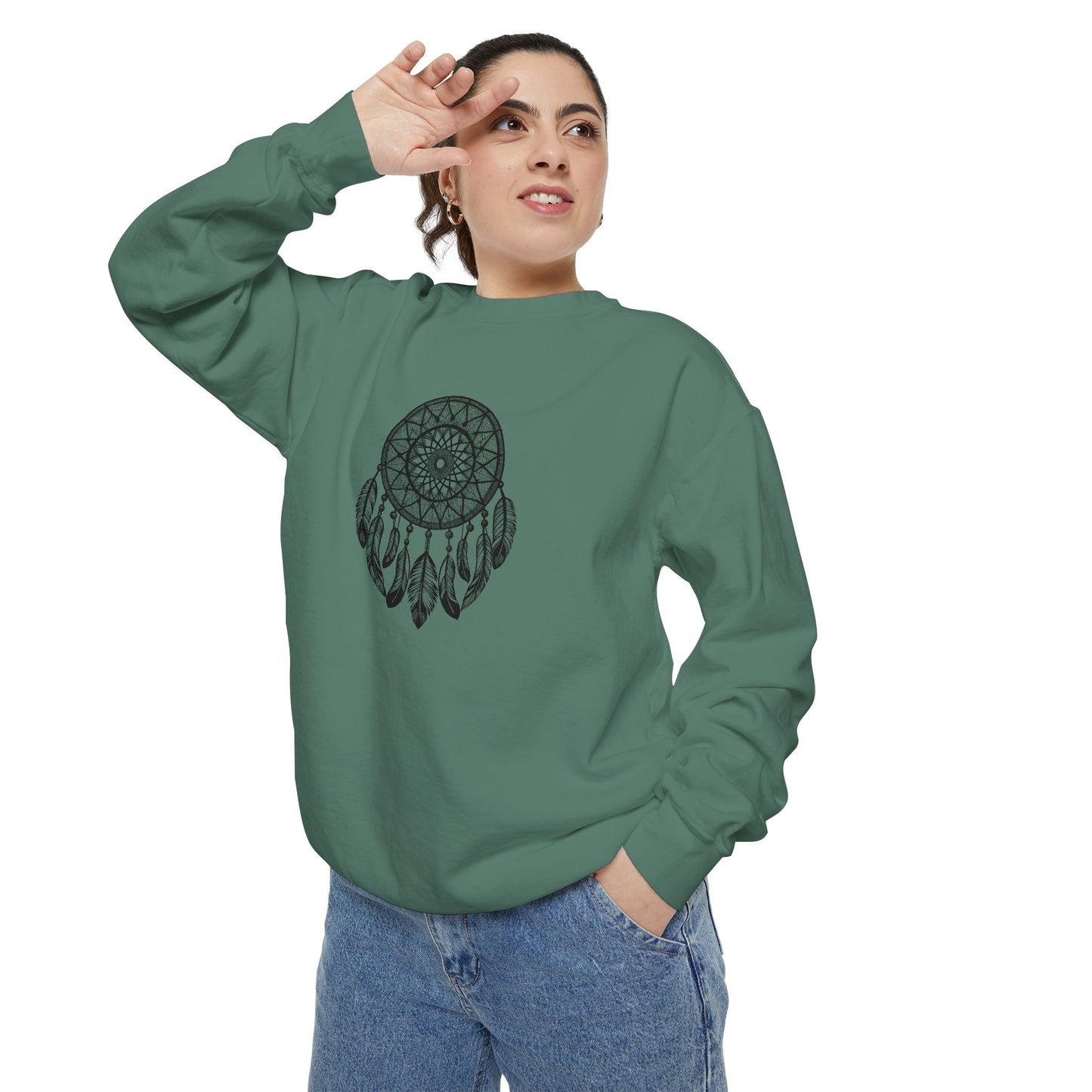 Dreamcatcher Sweatshirt for Cozy Vibes, Perfect Gift for Boho Lovers, Casual Outfits, Fall Style, Relaxing Days