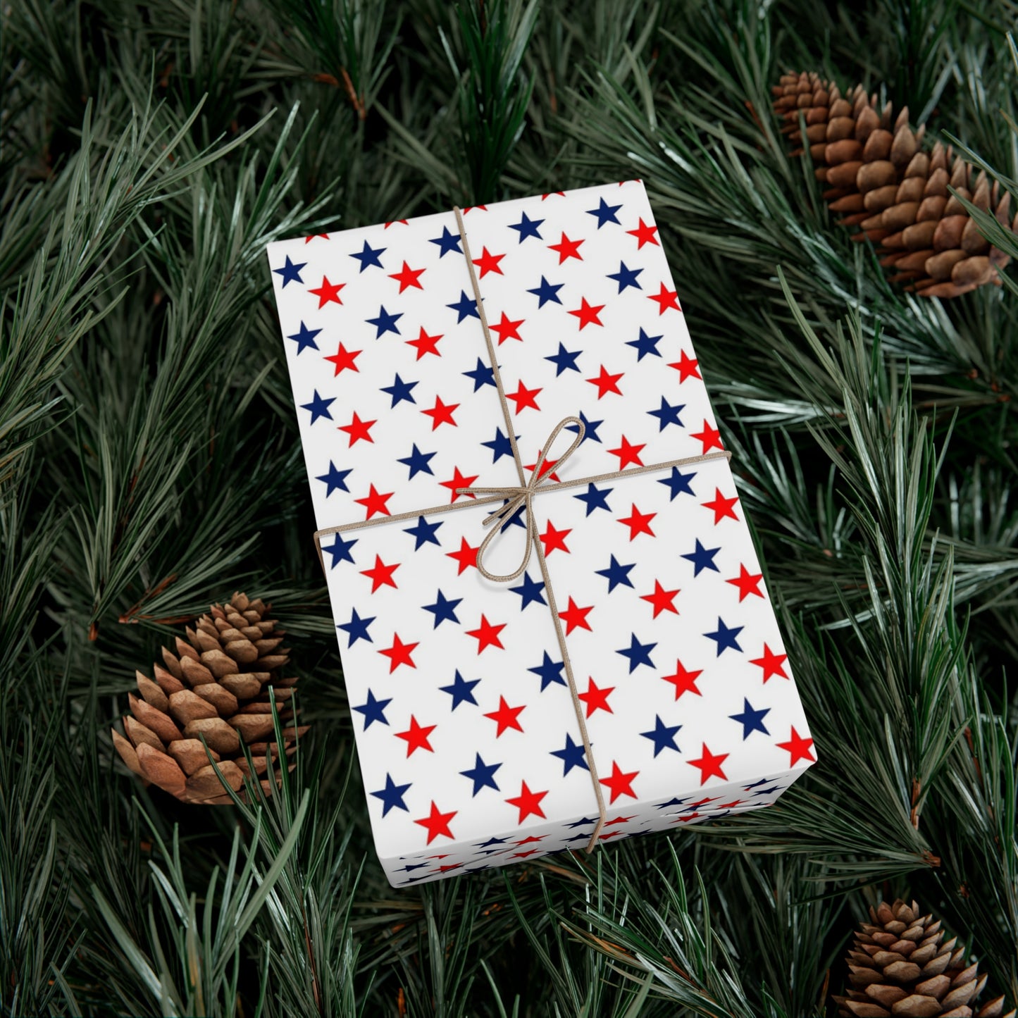 Gift Wrap Papers stars red white and blue