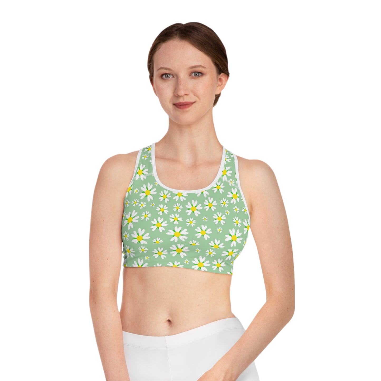 Floral Sports Bra, Activewear, Fitness Top, Workout Gear, Gym Wear, Spring Fashion